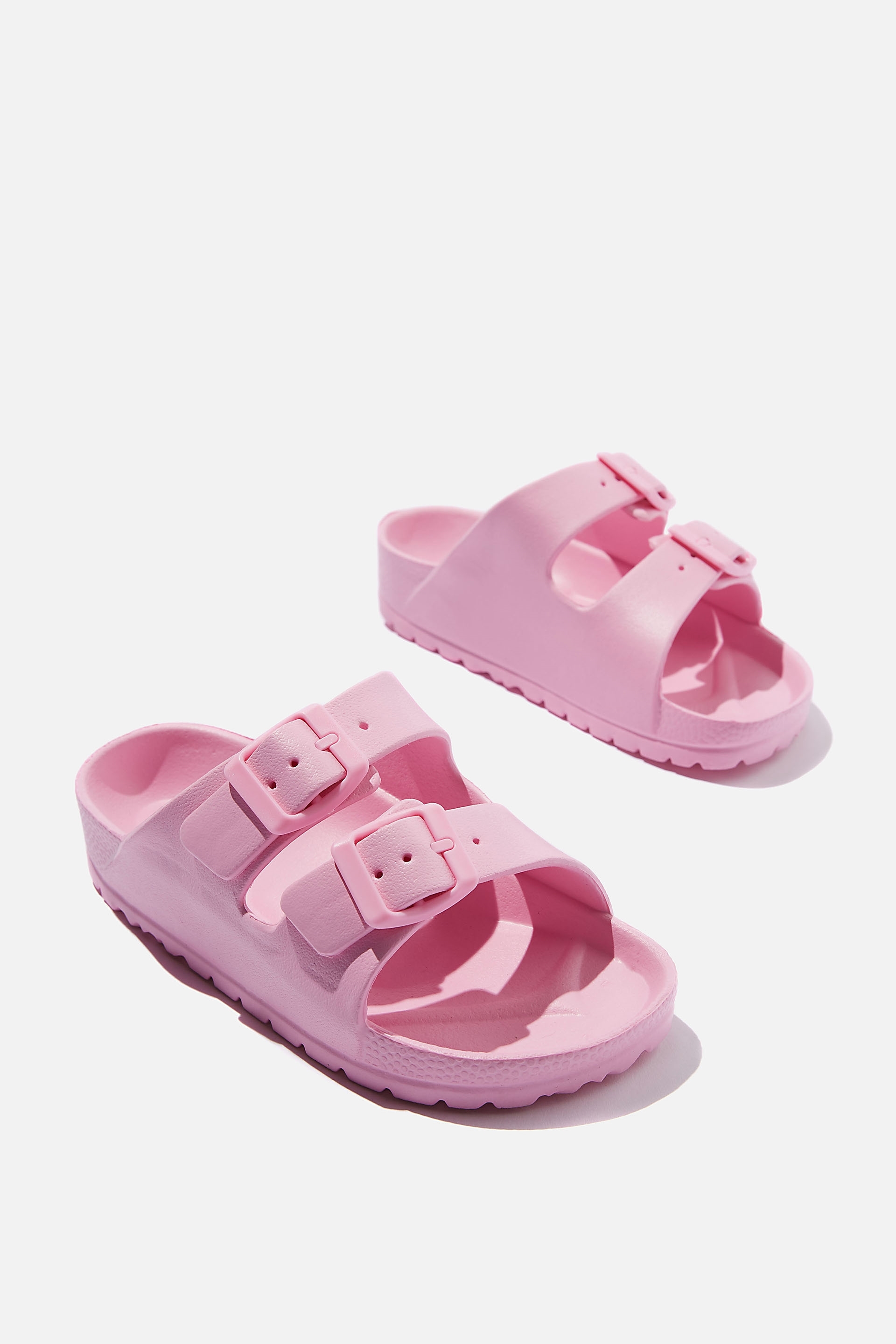 Cotton On Kids - Twin Strap Slide - Cali pink