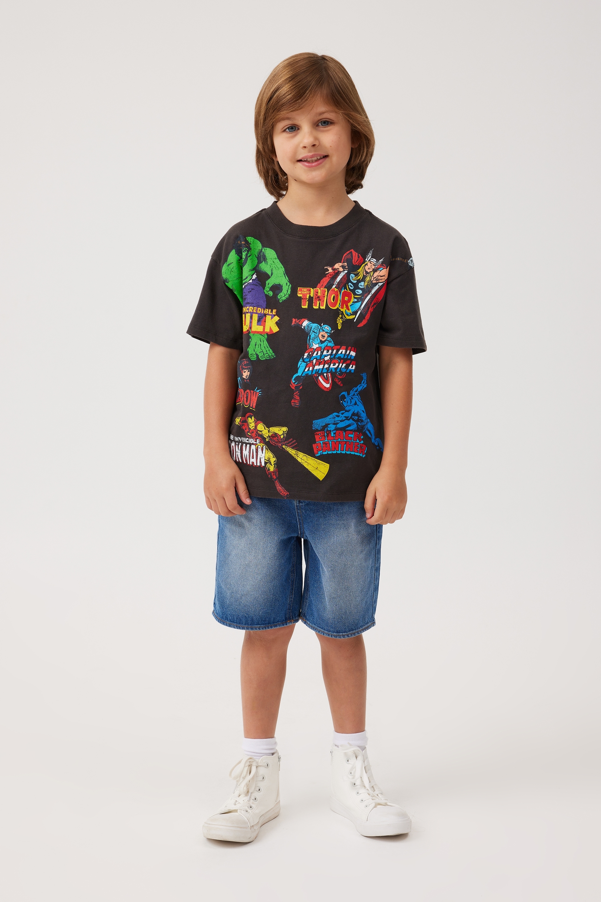 LICENSED Boy's ROBLOX GITD Warrior Character Print Short Sleeve Crew T-Shirt