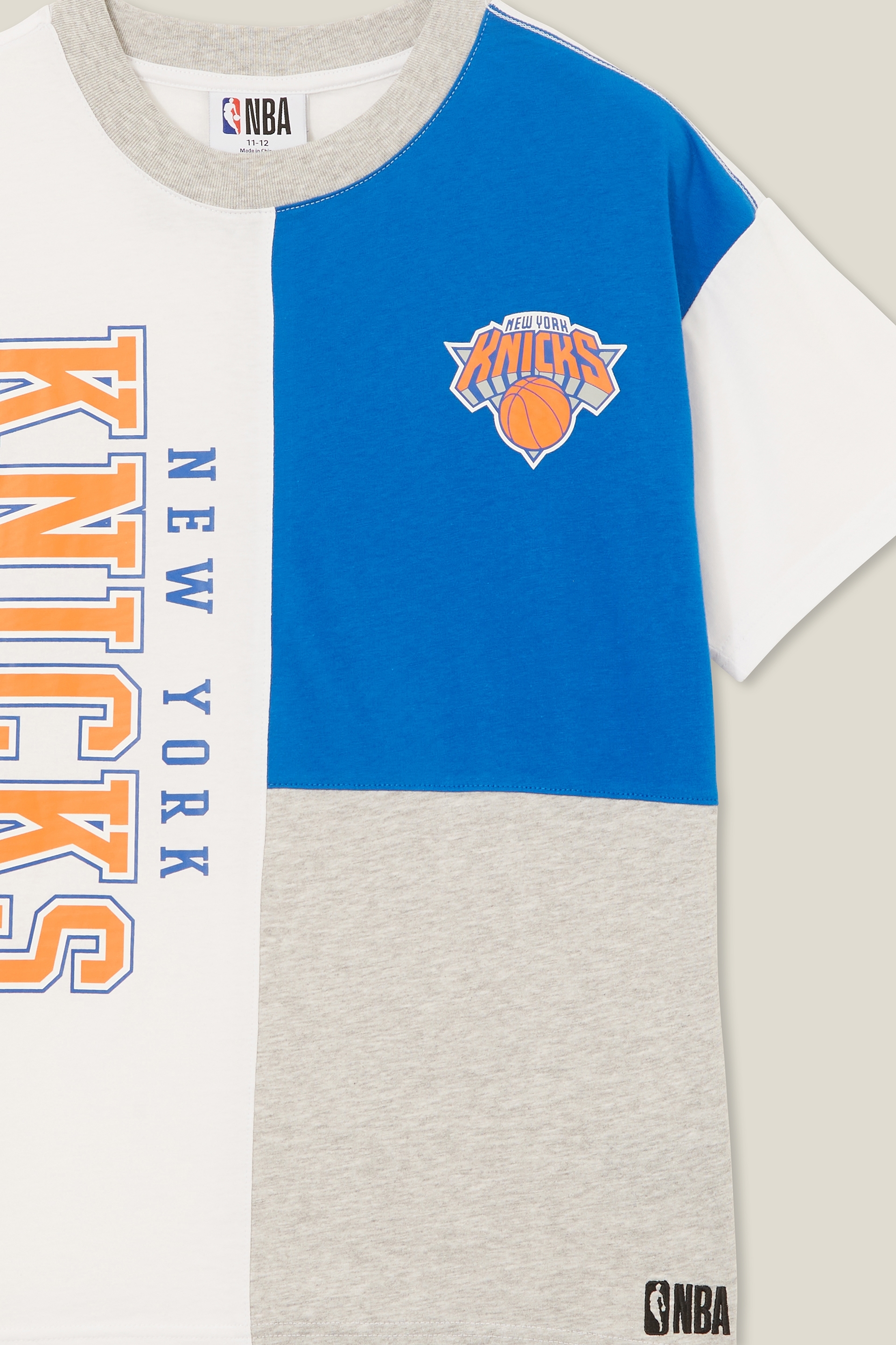 New York Knicks NBA Colour Block Blue Shorts