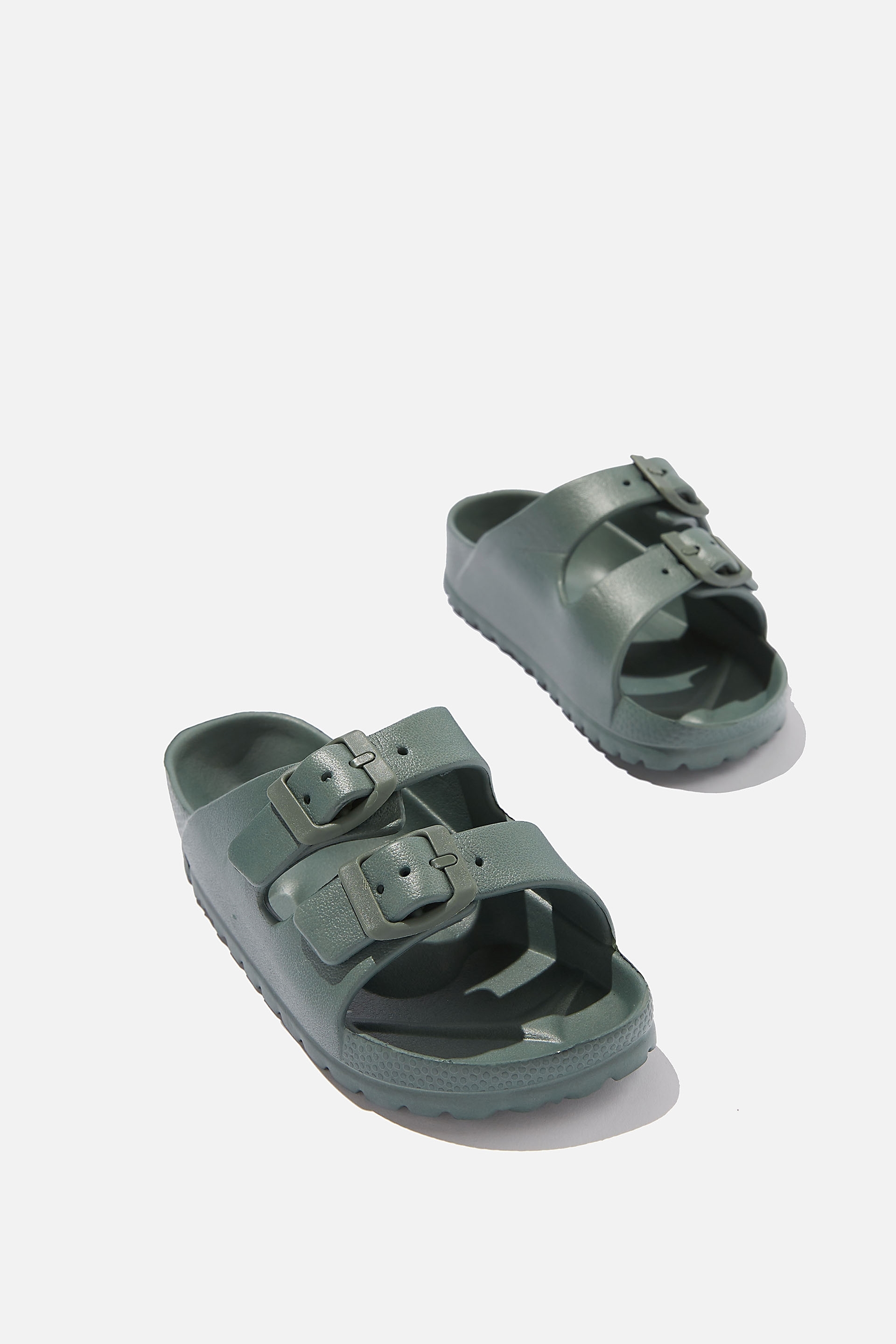 Cotton On Kids - Twin Strap Slide - Swag green 2