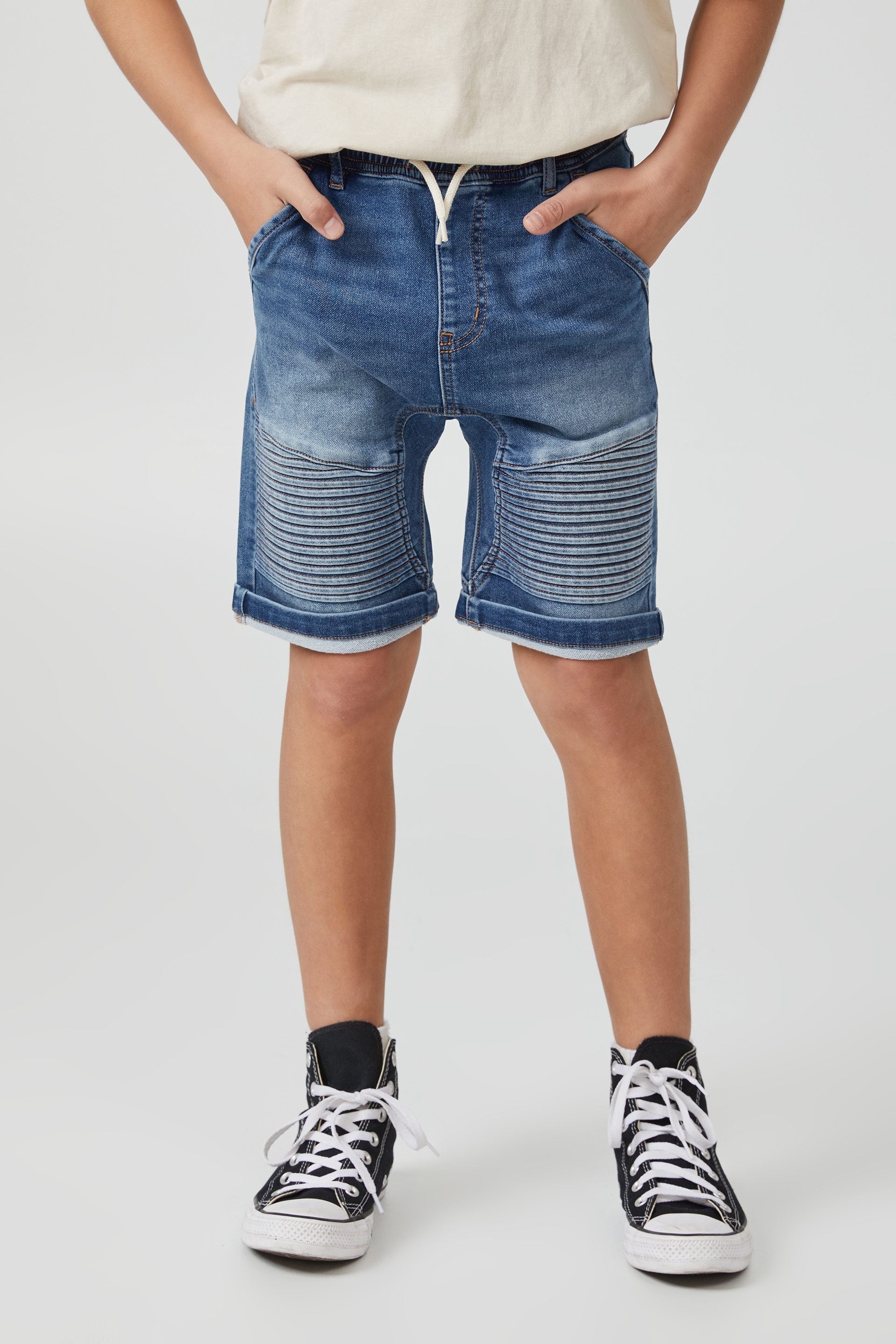 Cotton On Kids - Super Slouch Fit Short - Bondi mid blue
