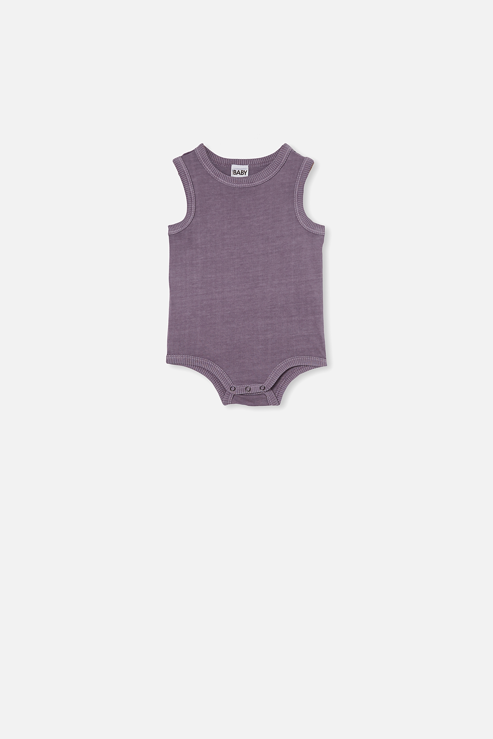 Cotton On Kids - Loki Singlet Bubbysuit - Dusk purple wash