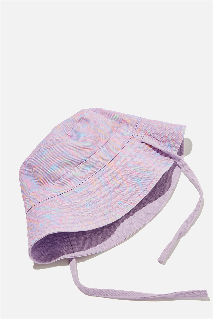 Cotton On Kids - Reversible Bucket Hat - Marble/pale violet