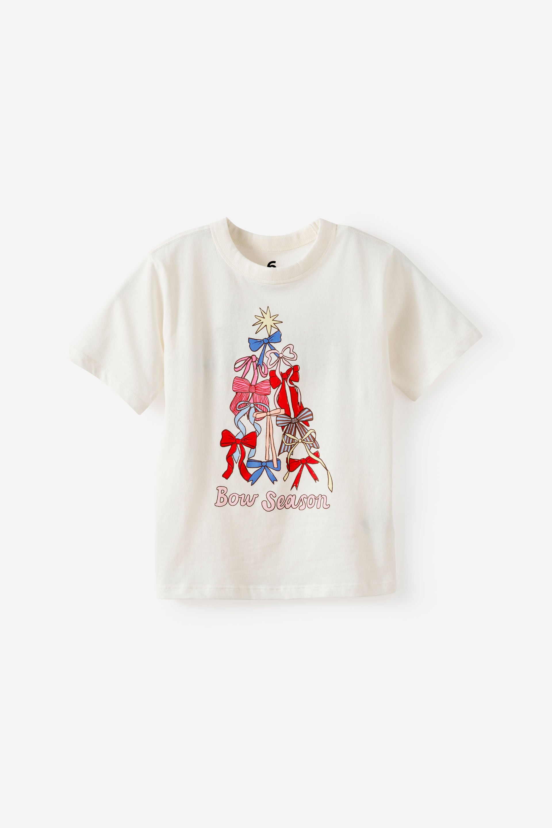 Cotton On Kids - Essential Short Sleeve Graphic Tee - Vanilla/bow season