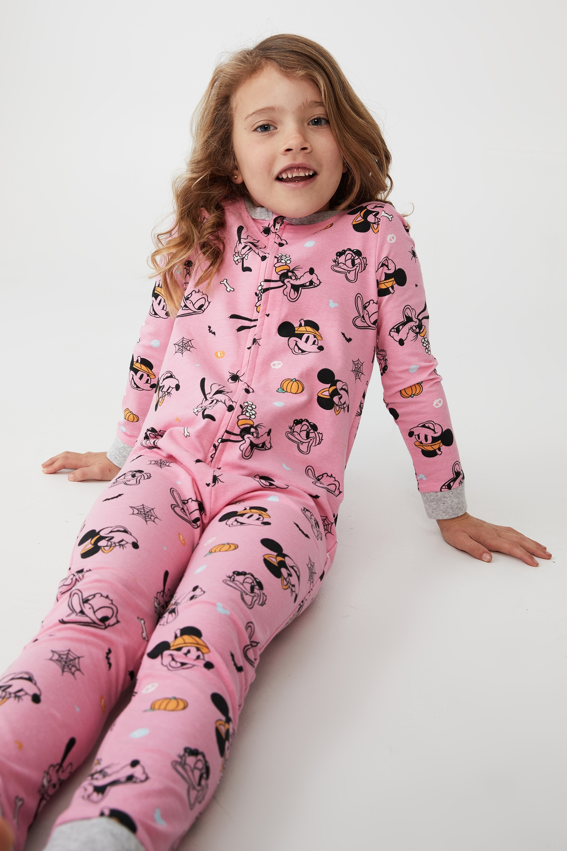 Cotton On Kids - Kids Unisex All In One Licensed - Lcn dis halloween mickey & friends/cali pink