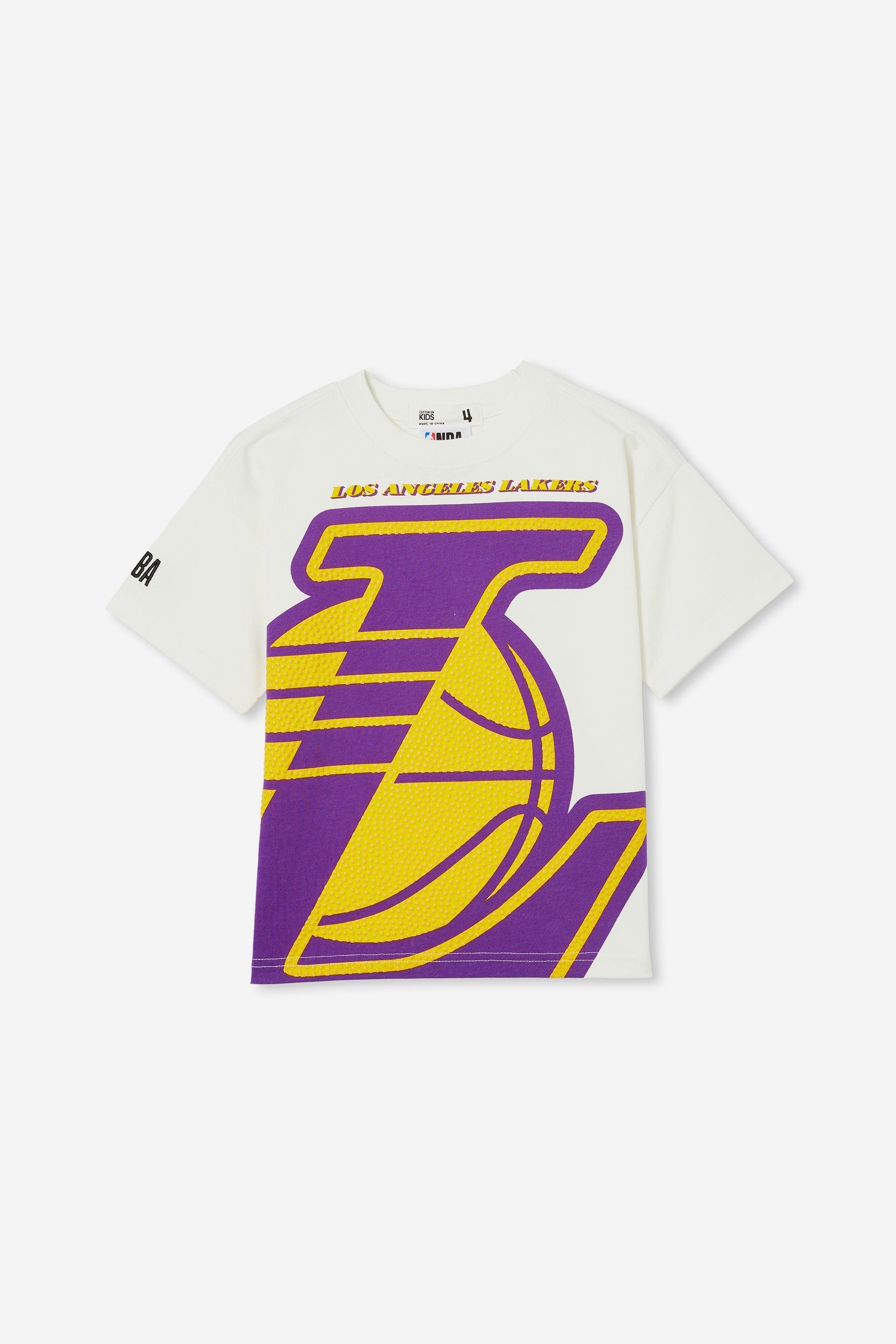 New era NBA Metallic Los Angeles Lakers Oversize Short Sleeve T