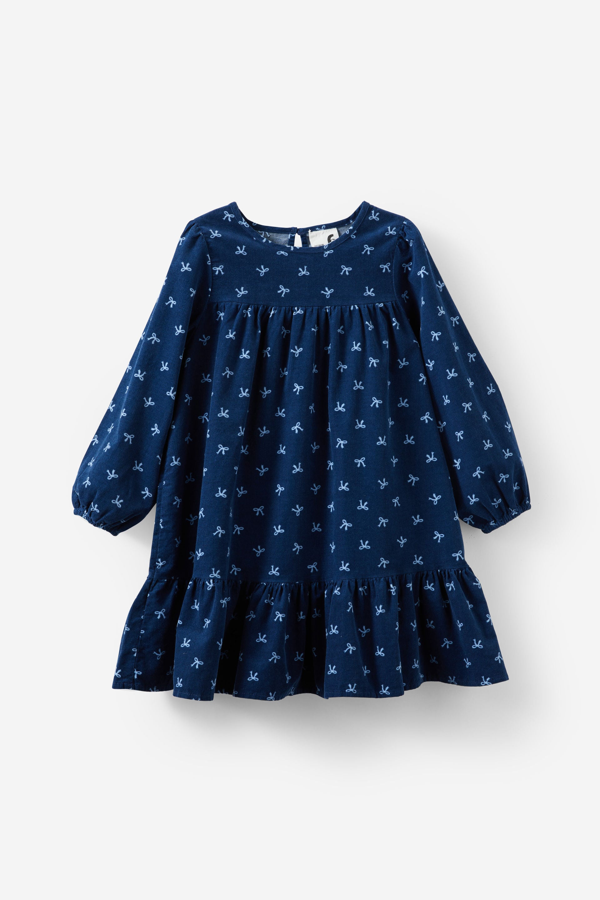 Cotton On Kids - Tilly Long Sleeve Dress - Deep dive/bows