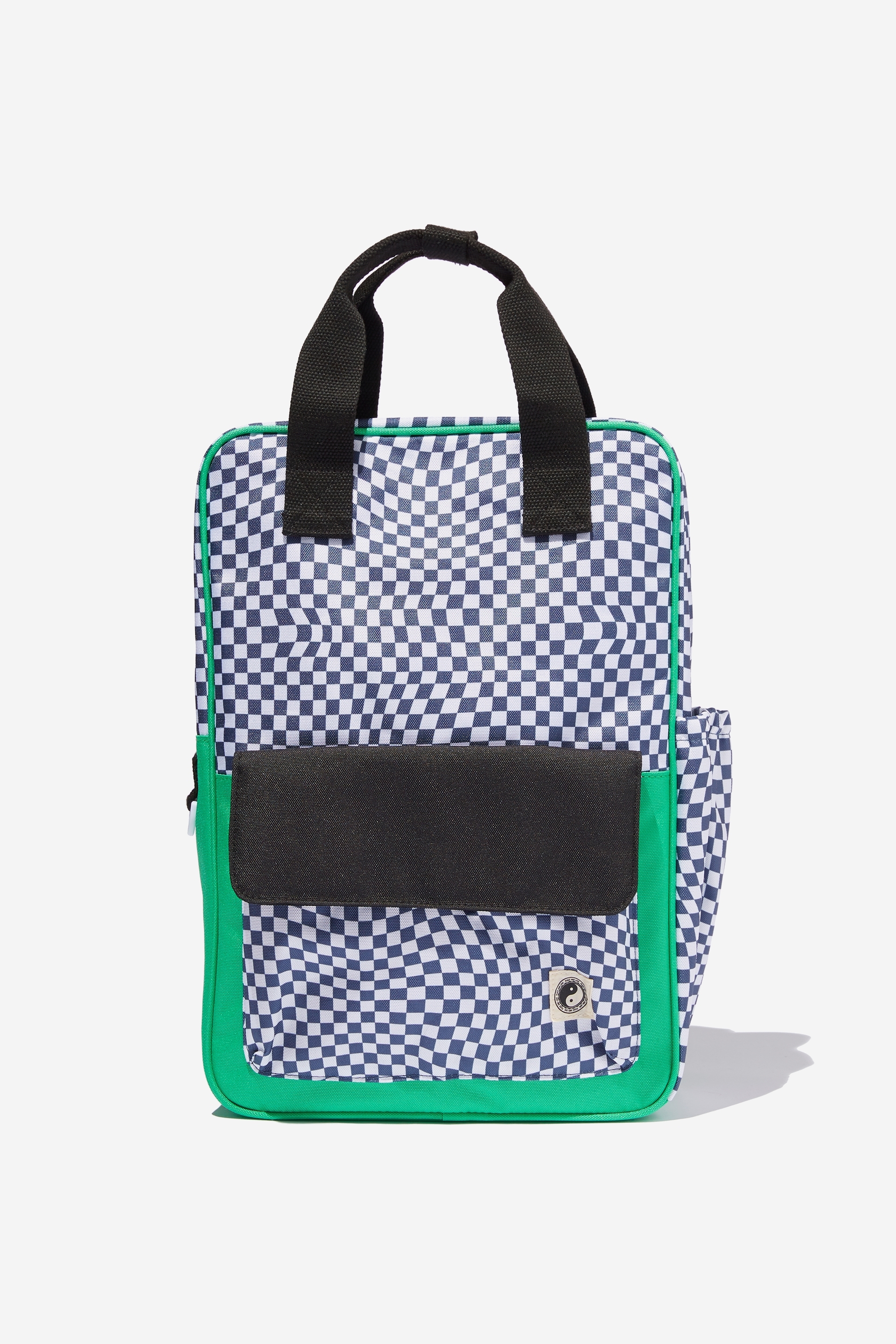 Cotton On Kids - Back To It Backpack - Phantom/warped checkerboard
