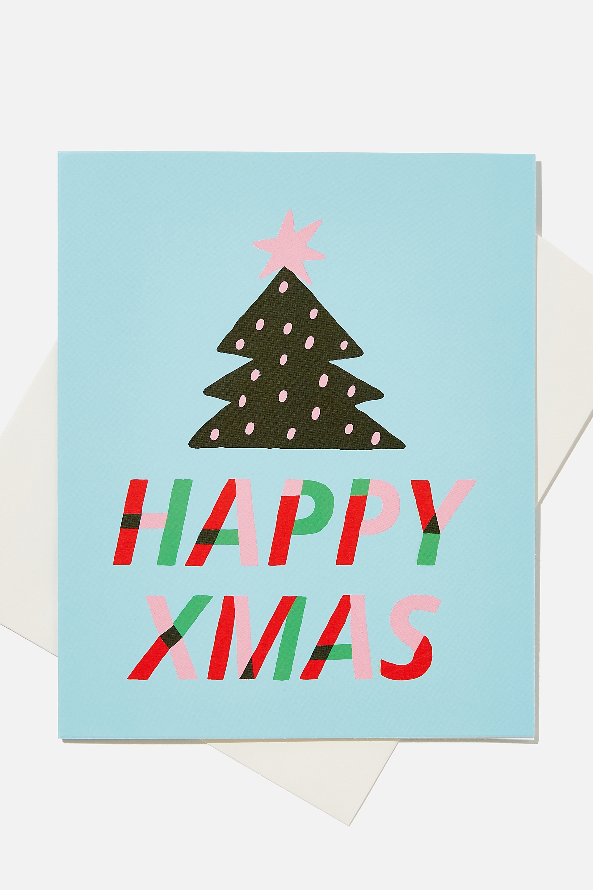 Cotton On Kids - Kids Christmas Card - Happy xmas/tree