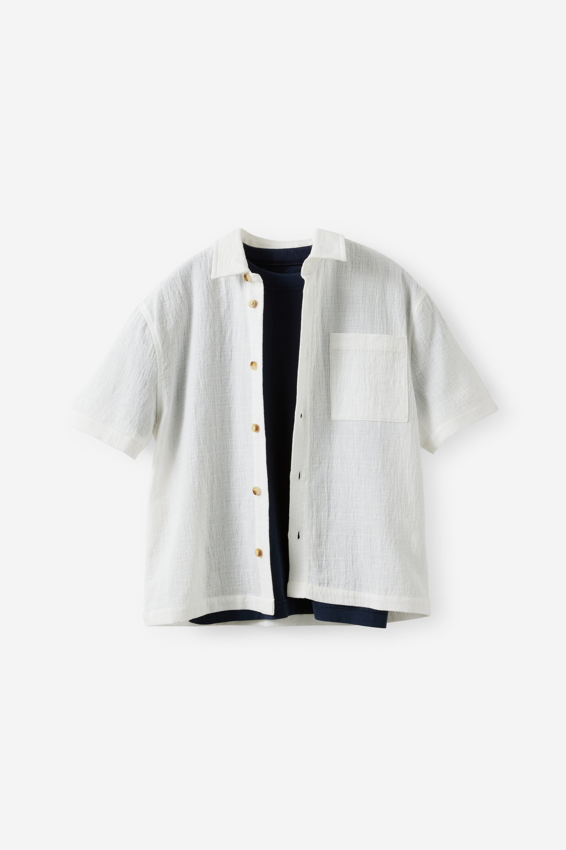 Cotton On Kids - Ryder Skate Shirt - Vanilla textured