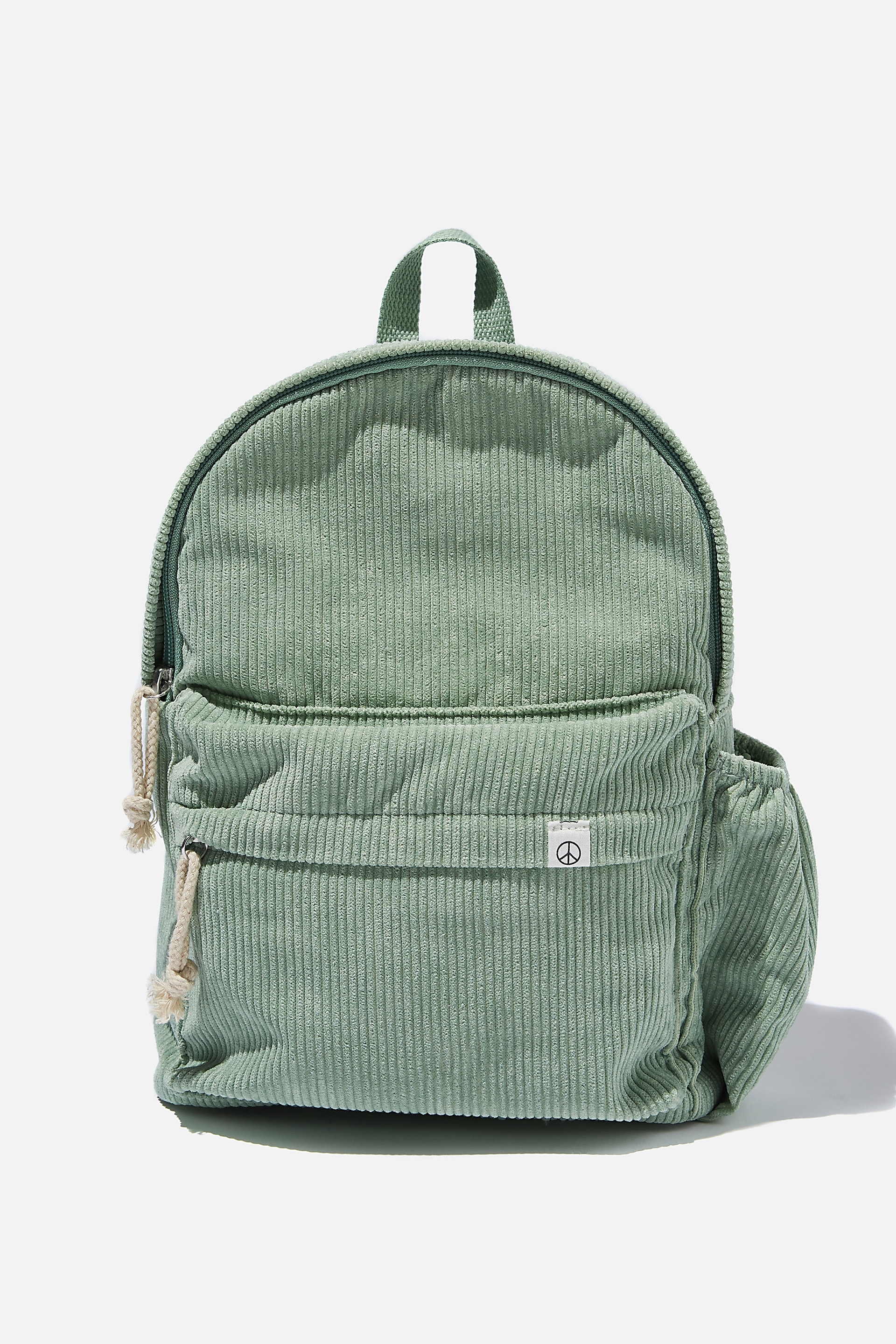Cotton On Kids - Back To School Cord Backpack - Smashed avo