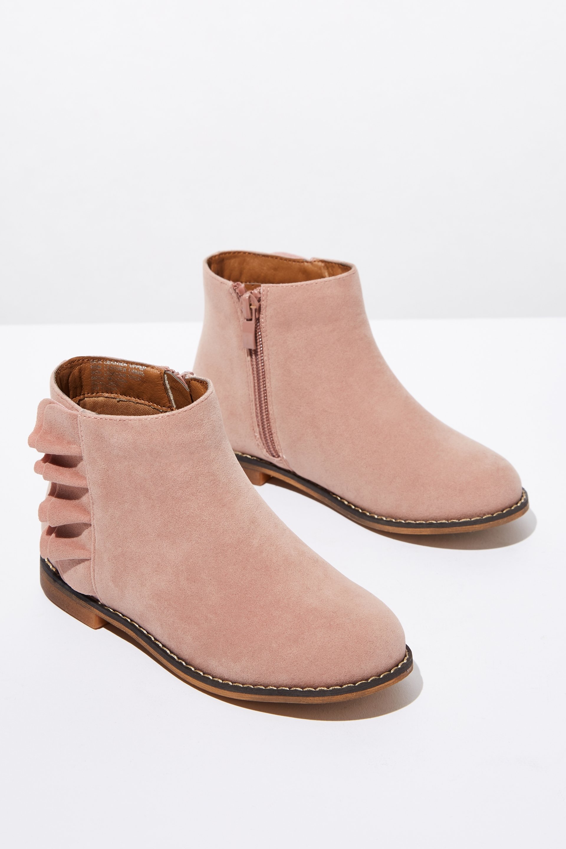 Cotton On Kids - Ruffle Ankle Boot - Pink