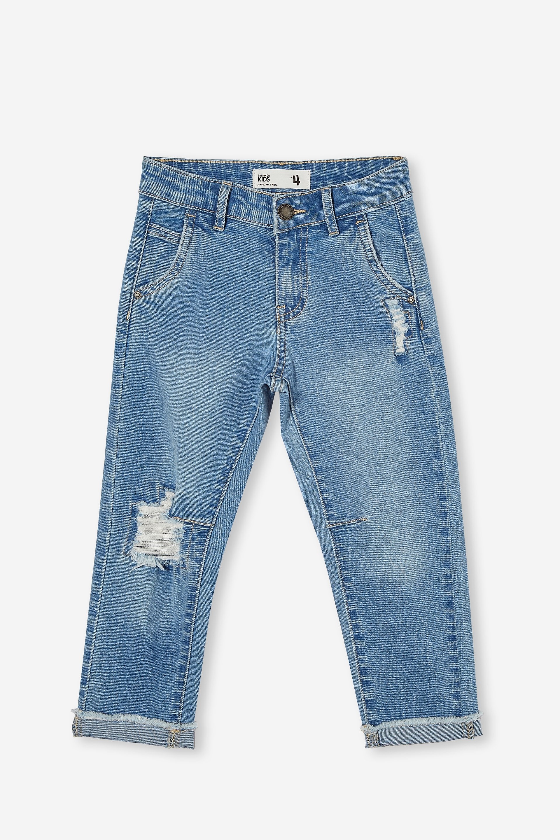 Cotton On Kids - Straight Fit Jean - Byron mid blue