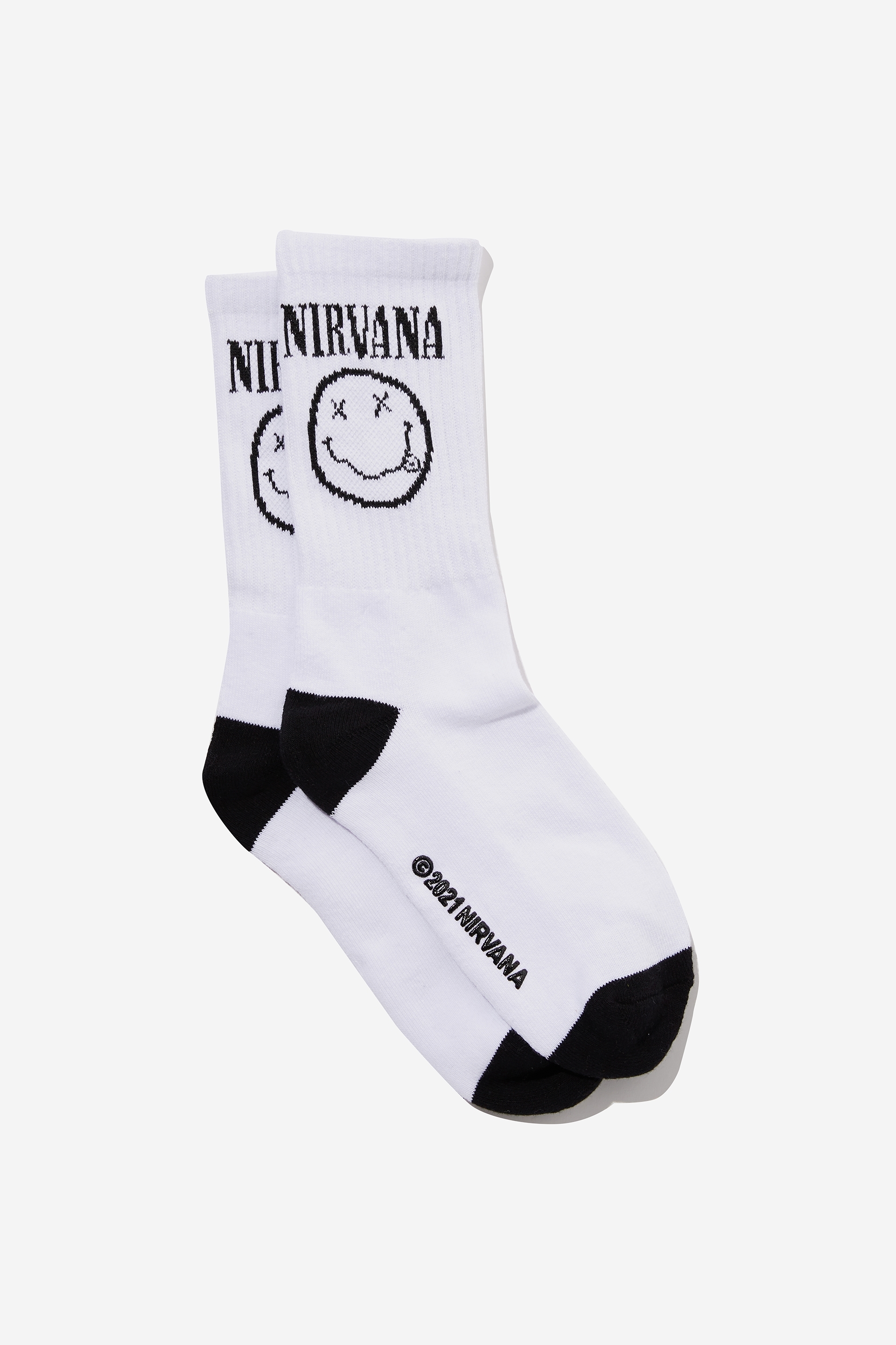 Cotton On Men - Special Edition Active Sock - Lcn ln white/nirvana smile