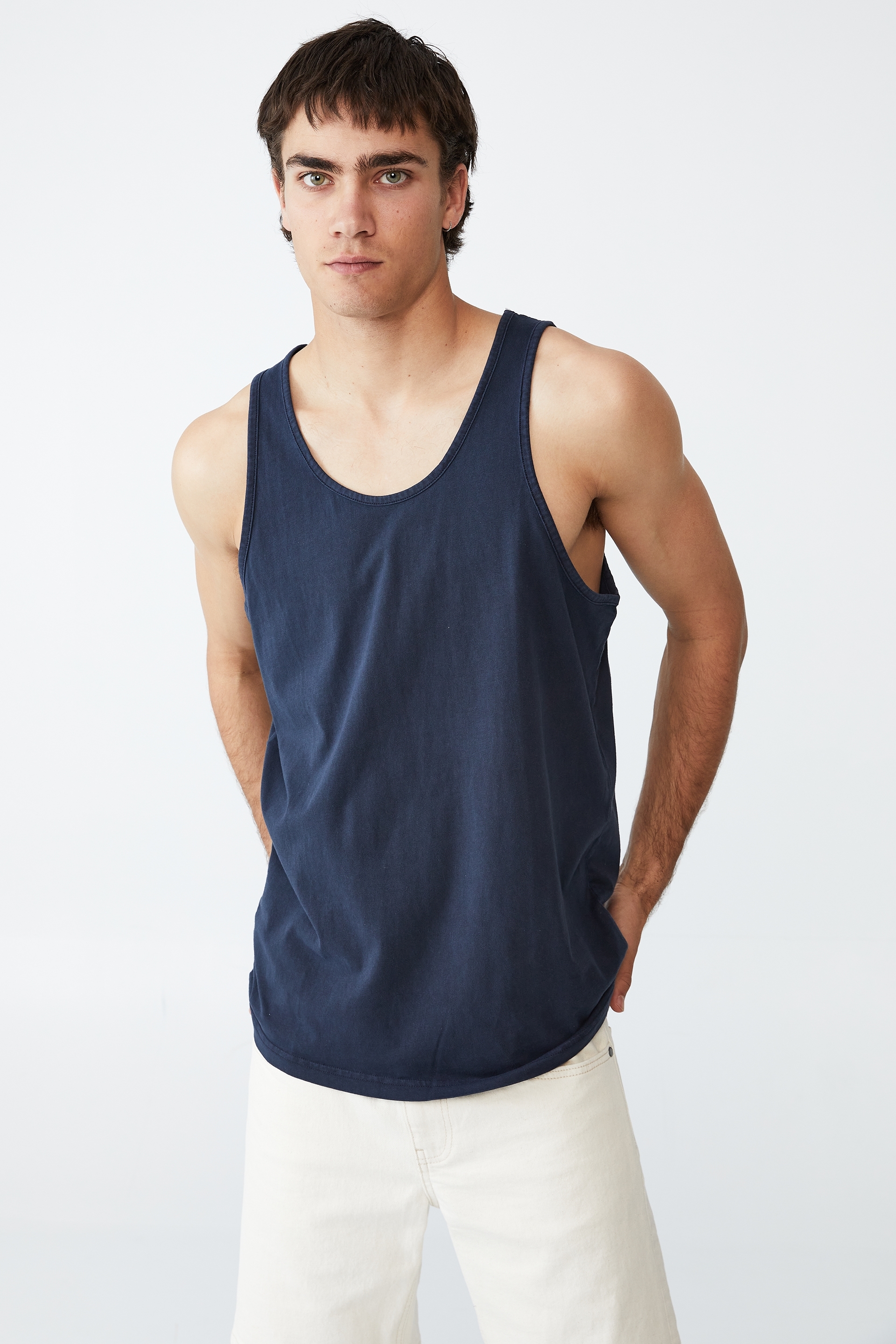 Cotton On Men - Vacation Tank - True navy washed