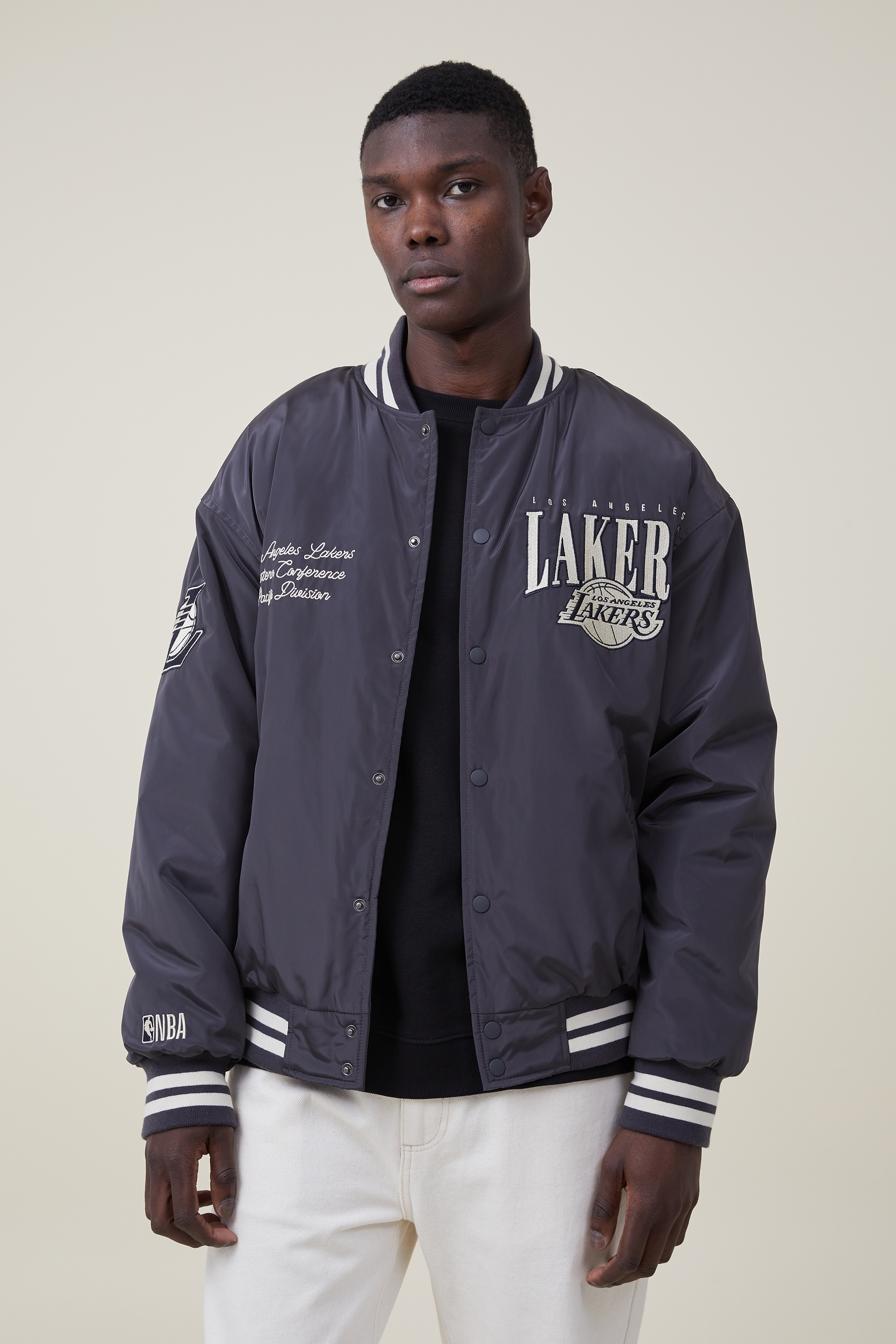 nba logo bomber jacket