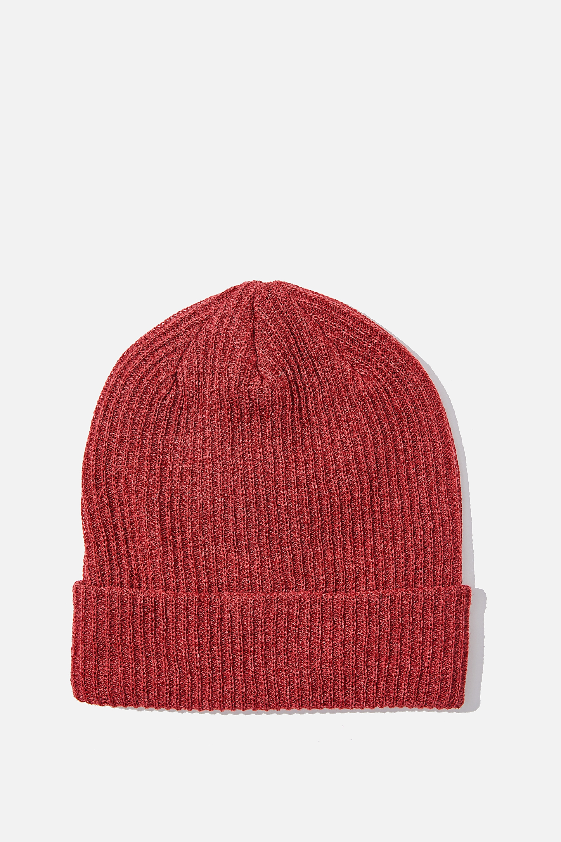 Cotton On Men - Ribbed Beanie - Vintage red