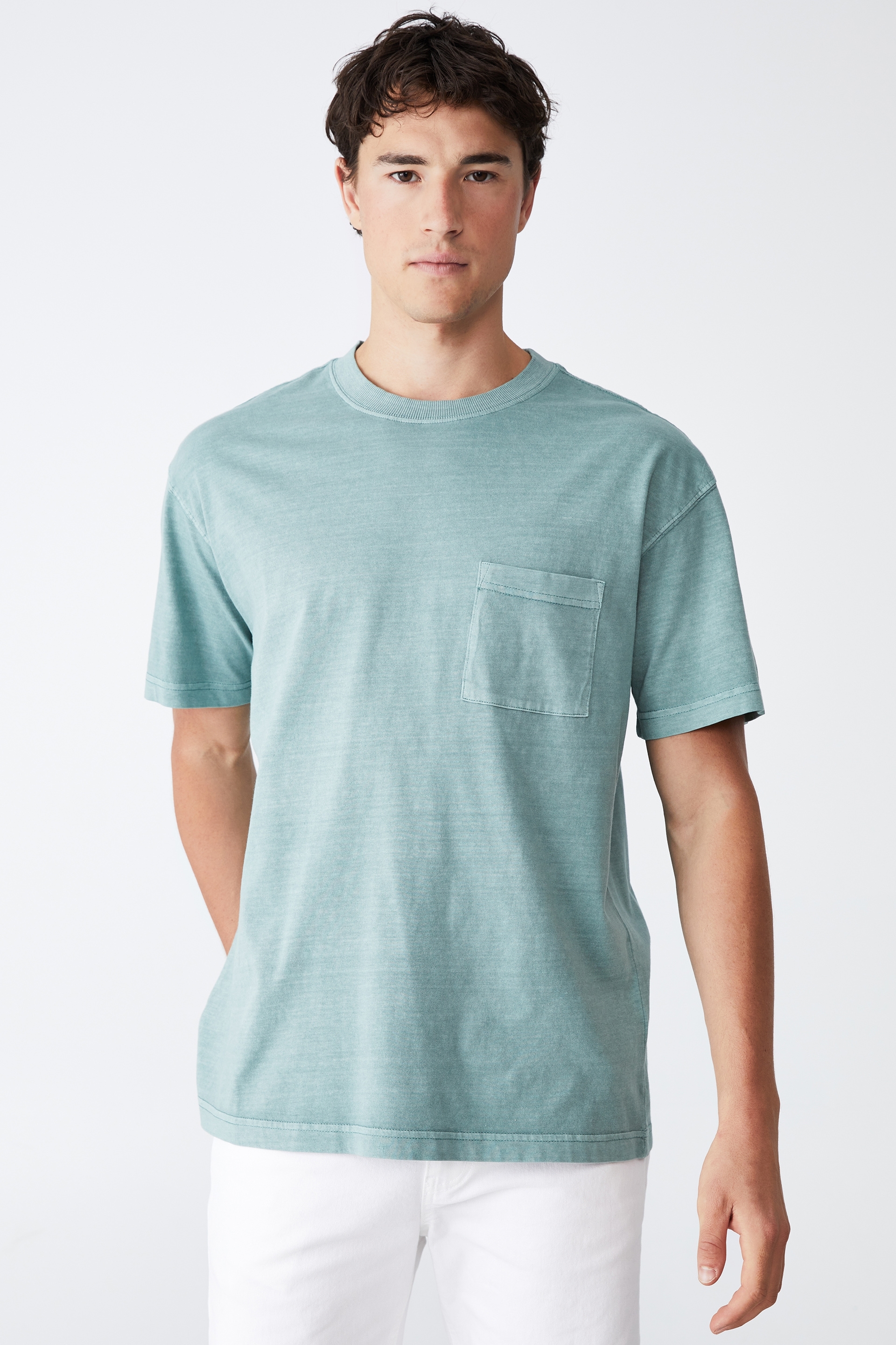 Cotton On Men - Loose Fit T-Shirt - Steel green