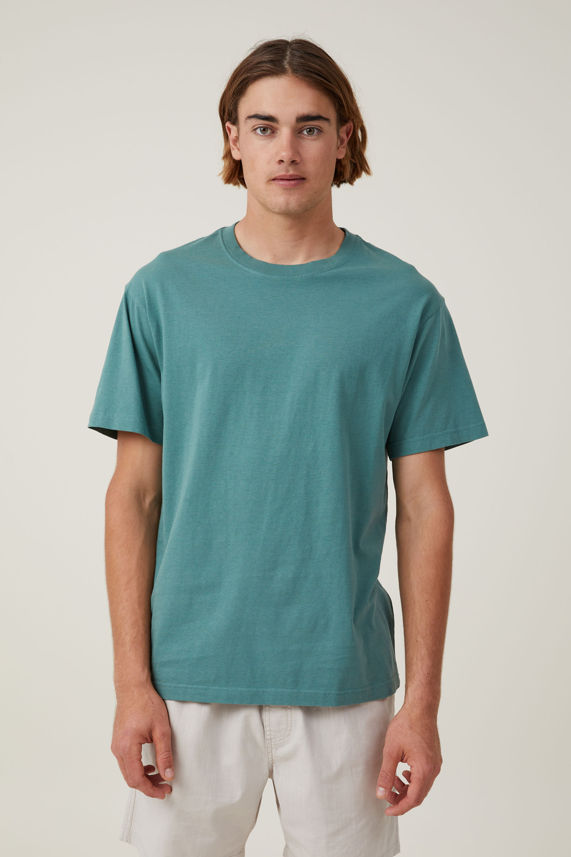 Cotton On Men - Organic Loose Fit T-Shirt - Faded teal
