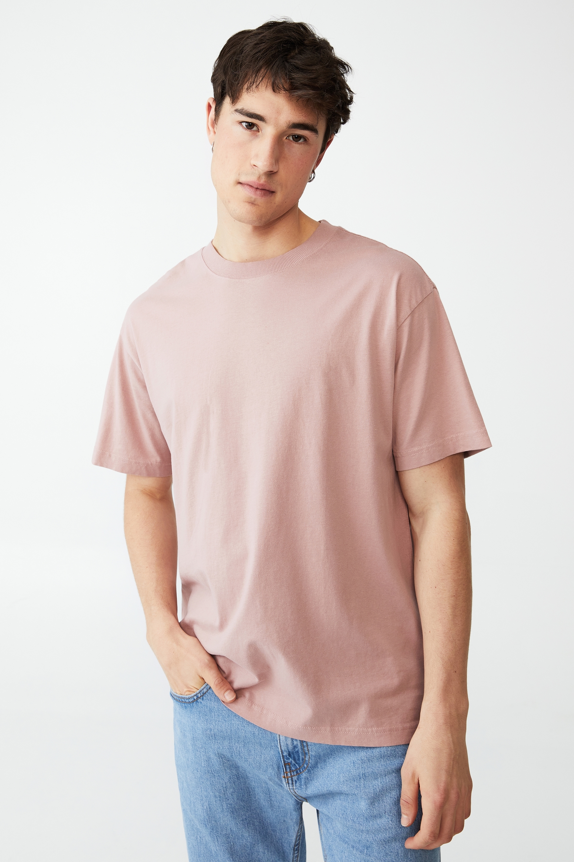 Cotton On Men - Organic Loose Fit T-Shirt - Plum