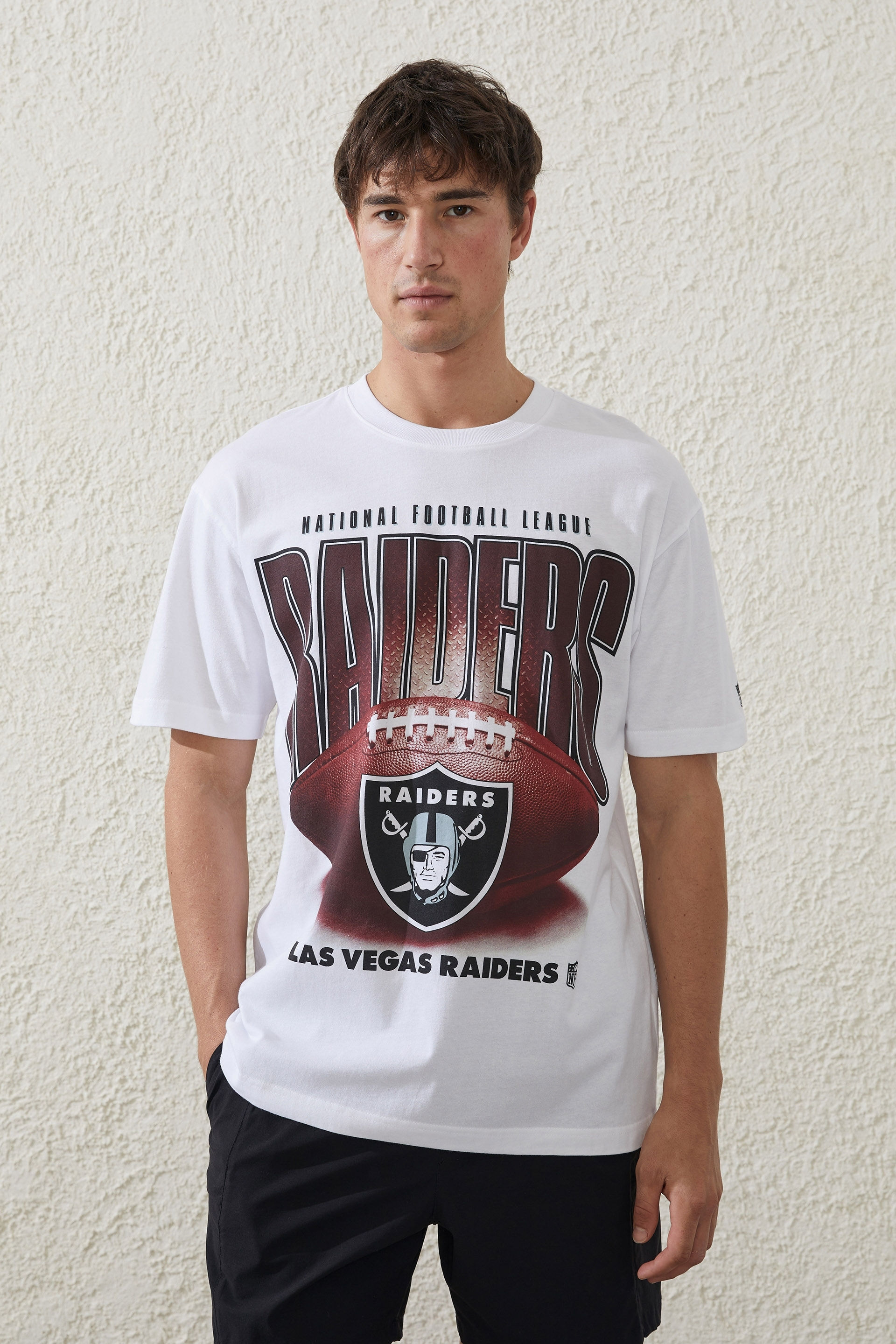 Oakland Raiders Gray '47 Brand NFL T-shirt Sz. L