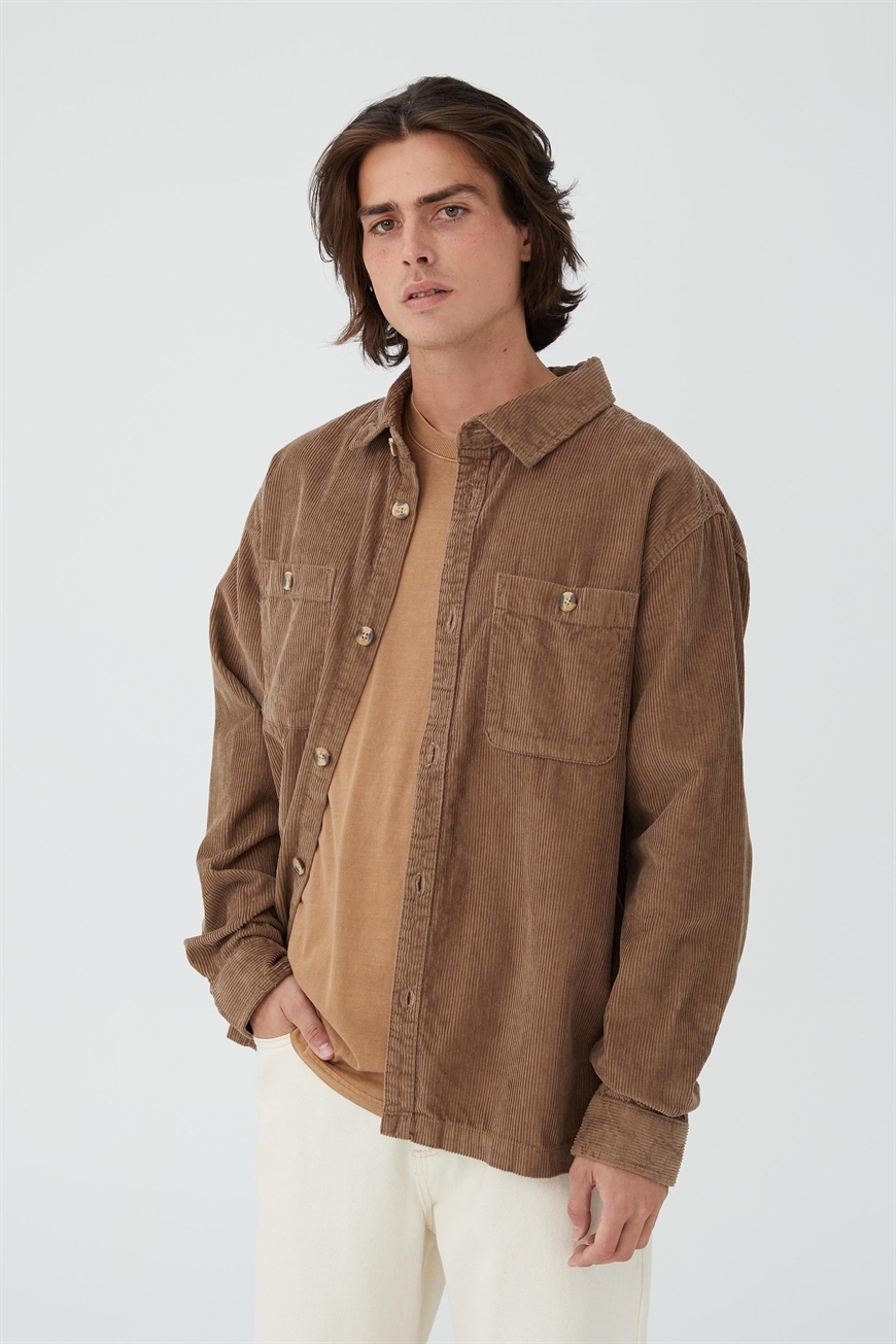 taupe overshirt