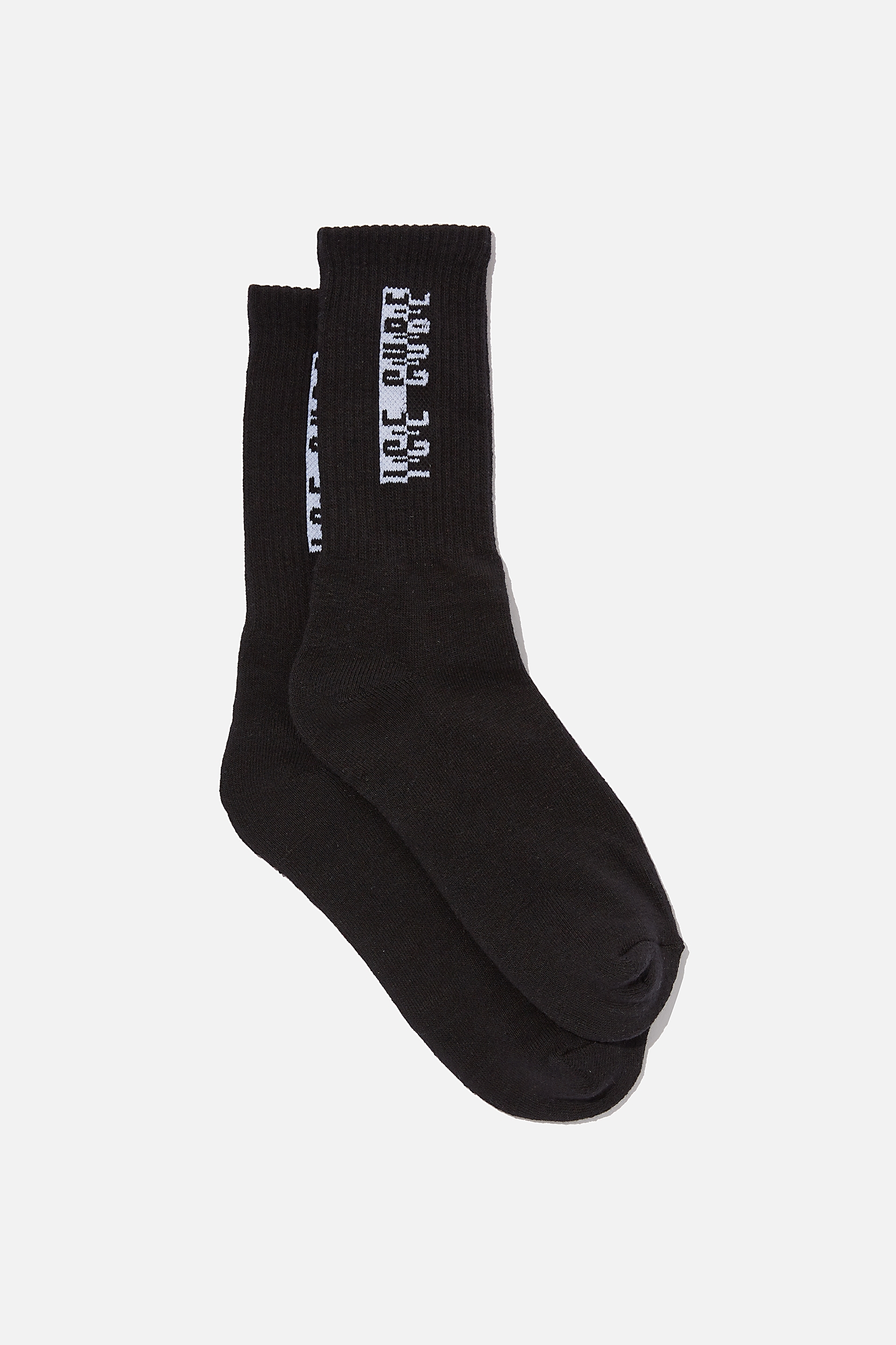 Cotton On Men - Special Edition Active Sock - Lcn mt black / ice cube