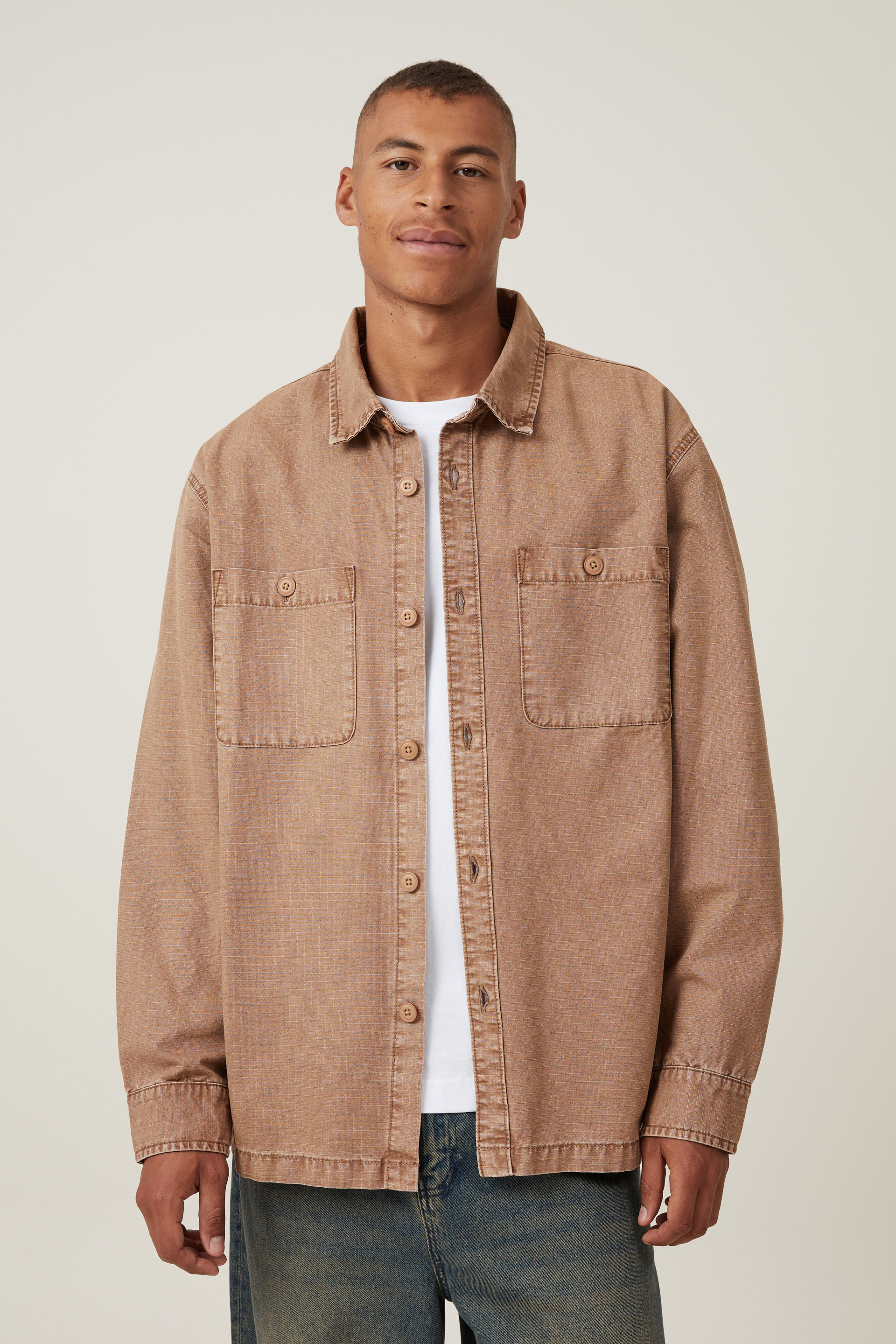 Heavy deals cotton overshirt