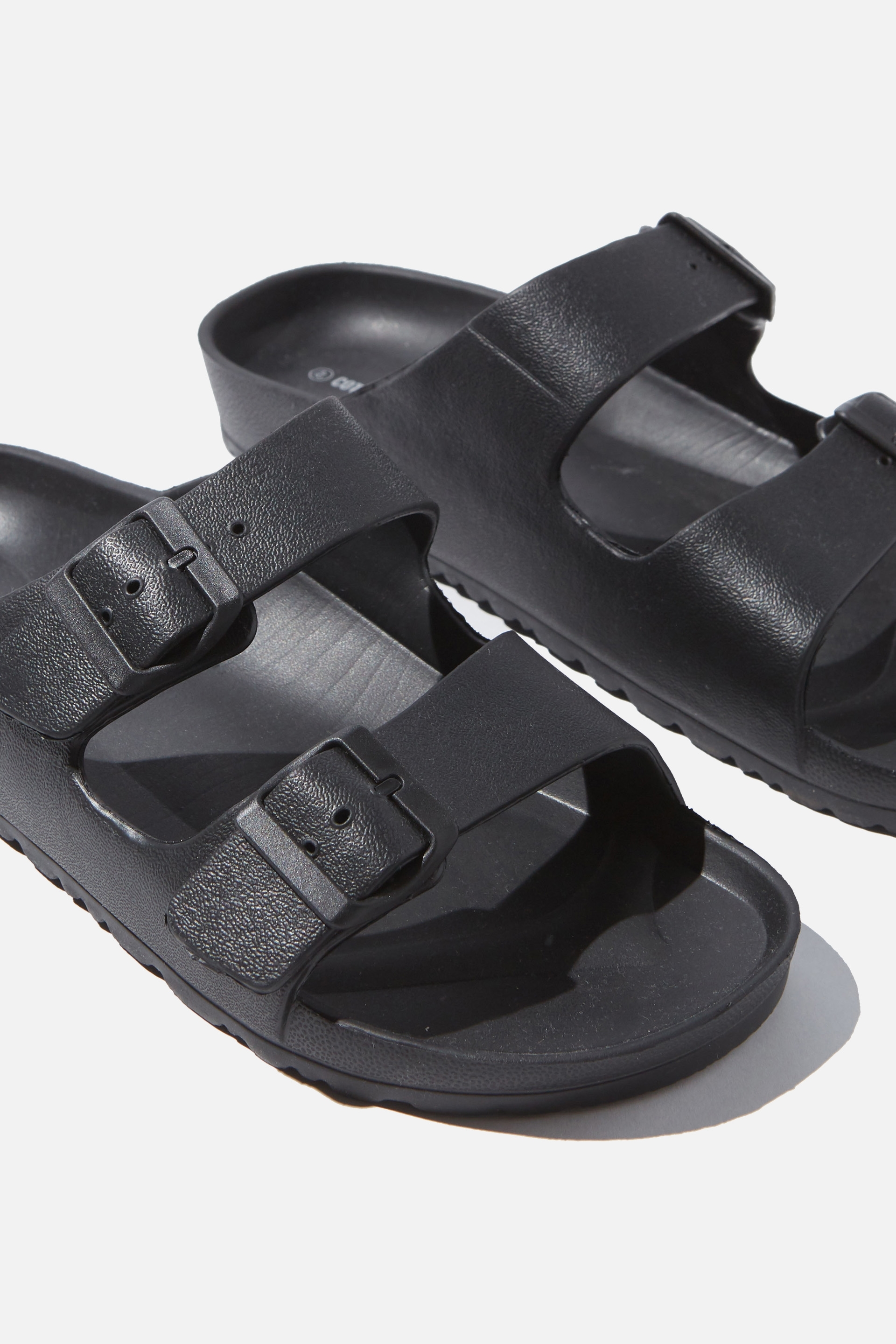 two buckle sandals