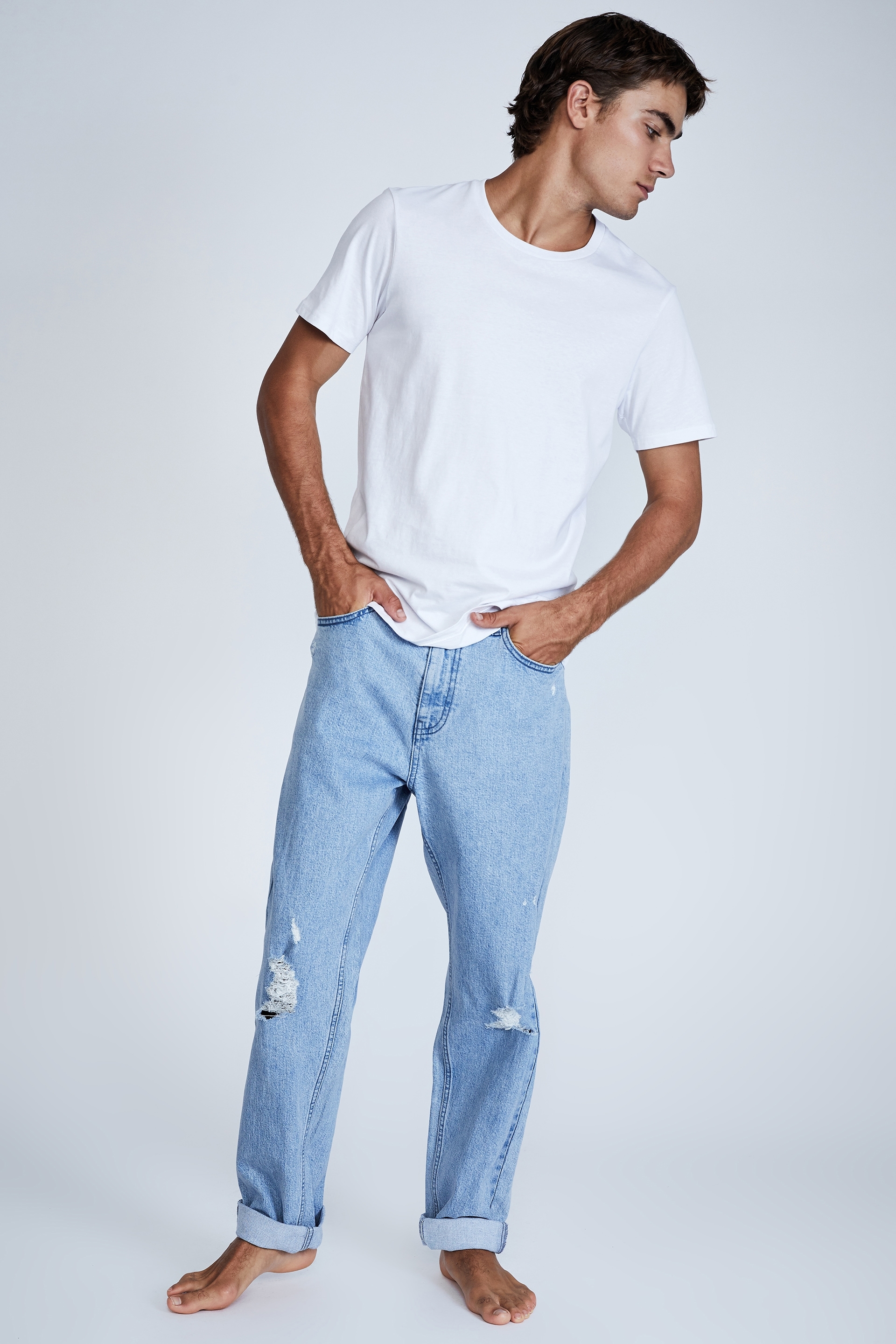 Cotton On Men - Relaxed Tapered Jean - Lennox blue
