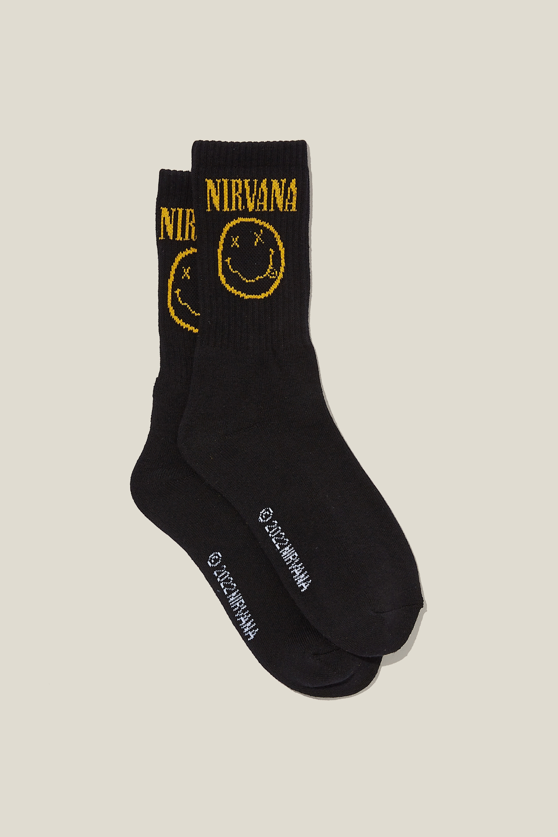 Cotton On Men - Special Edition Active Sock - Lcn mt black/yellow nirvana