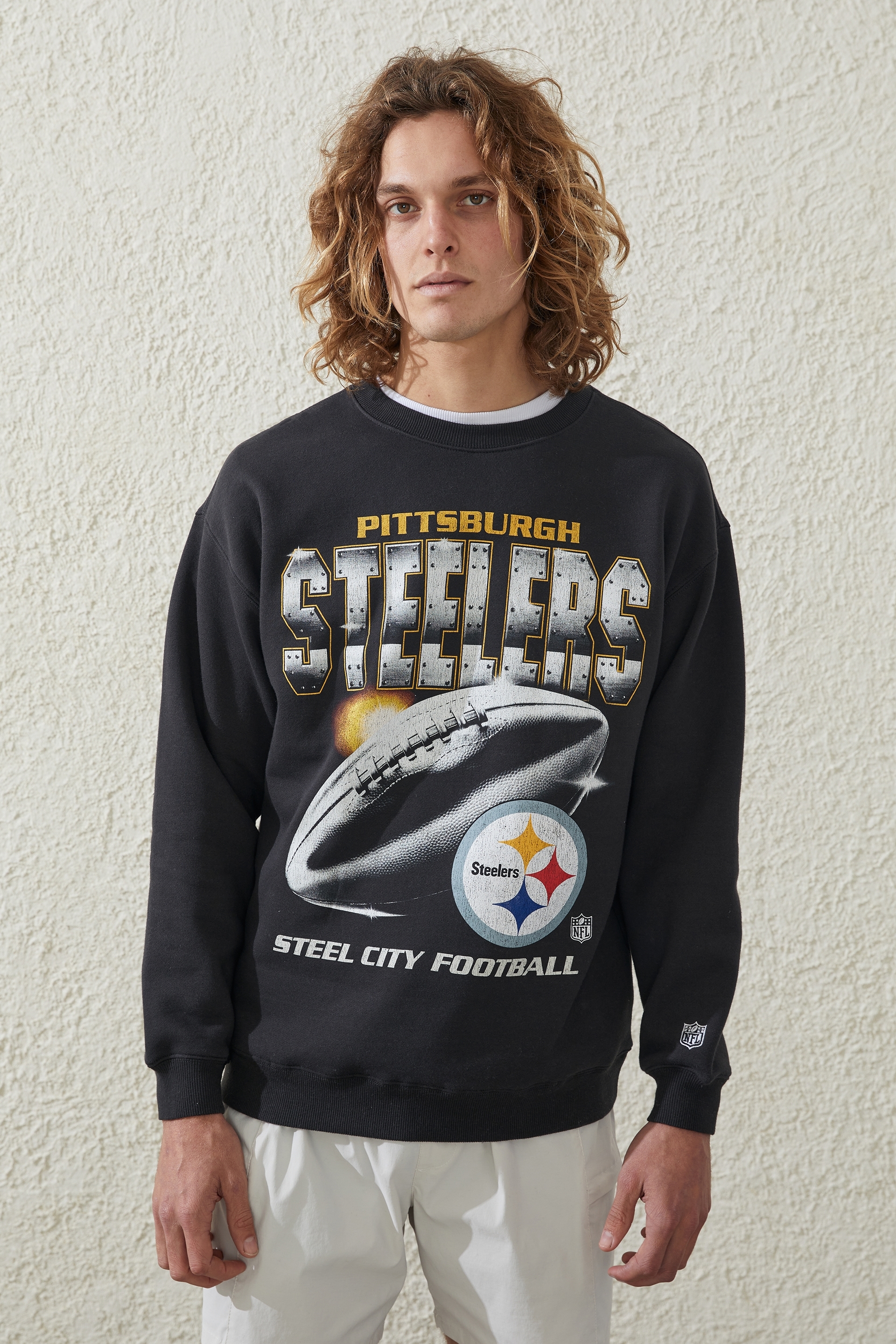 Pittsburgh Steelers Men's Troupe Long Sleeve Sleep Set