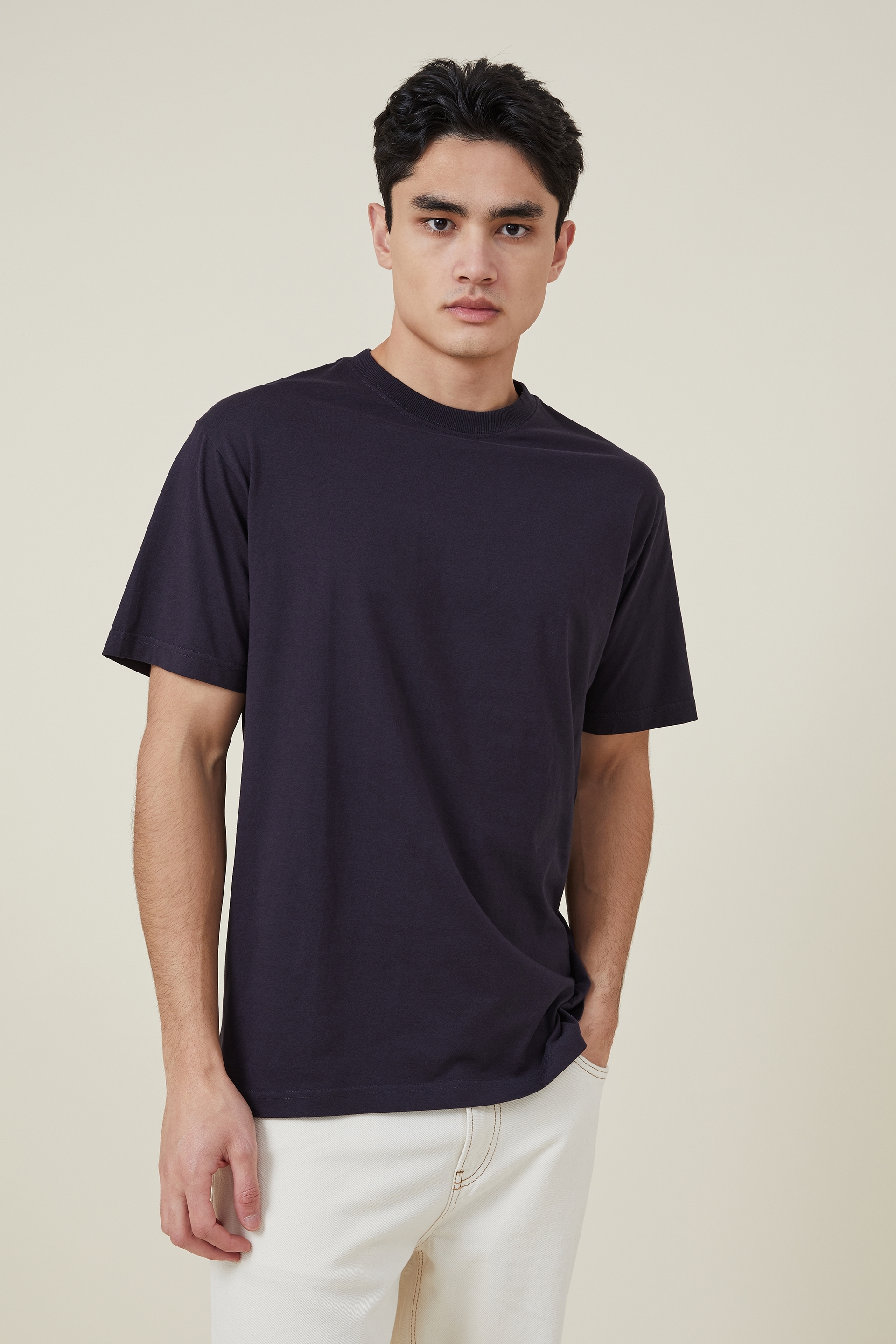 Cotton On Men - Organic Loose Fit T-Shirt - Ink navy
