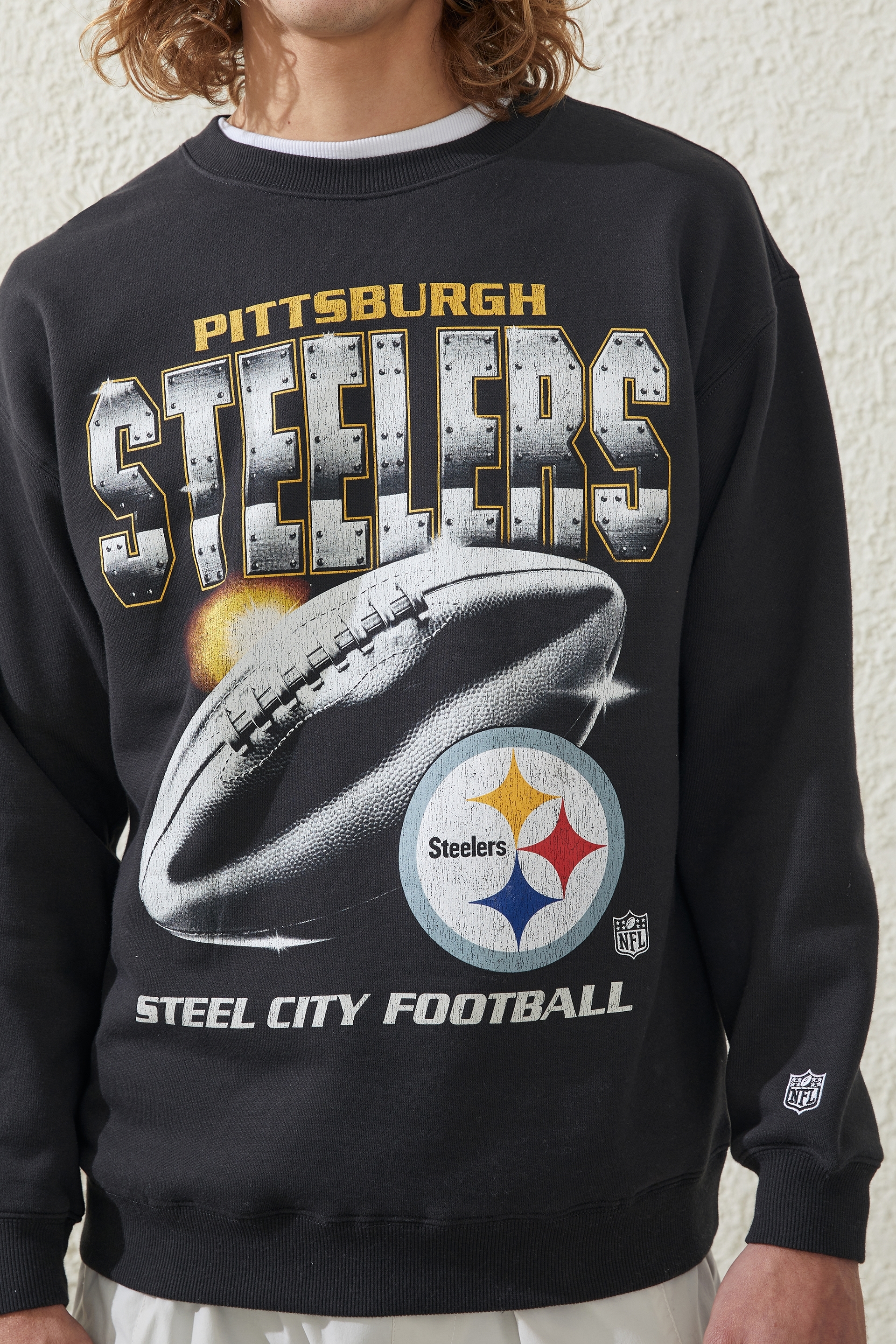 Men's Pittsburgh Steelers Graphic Crew Sweatshirt