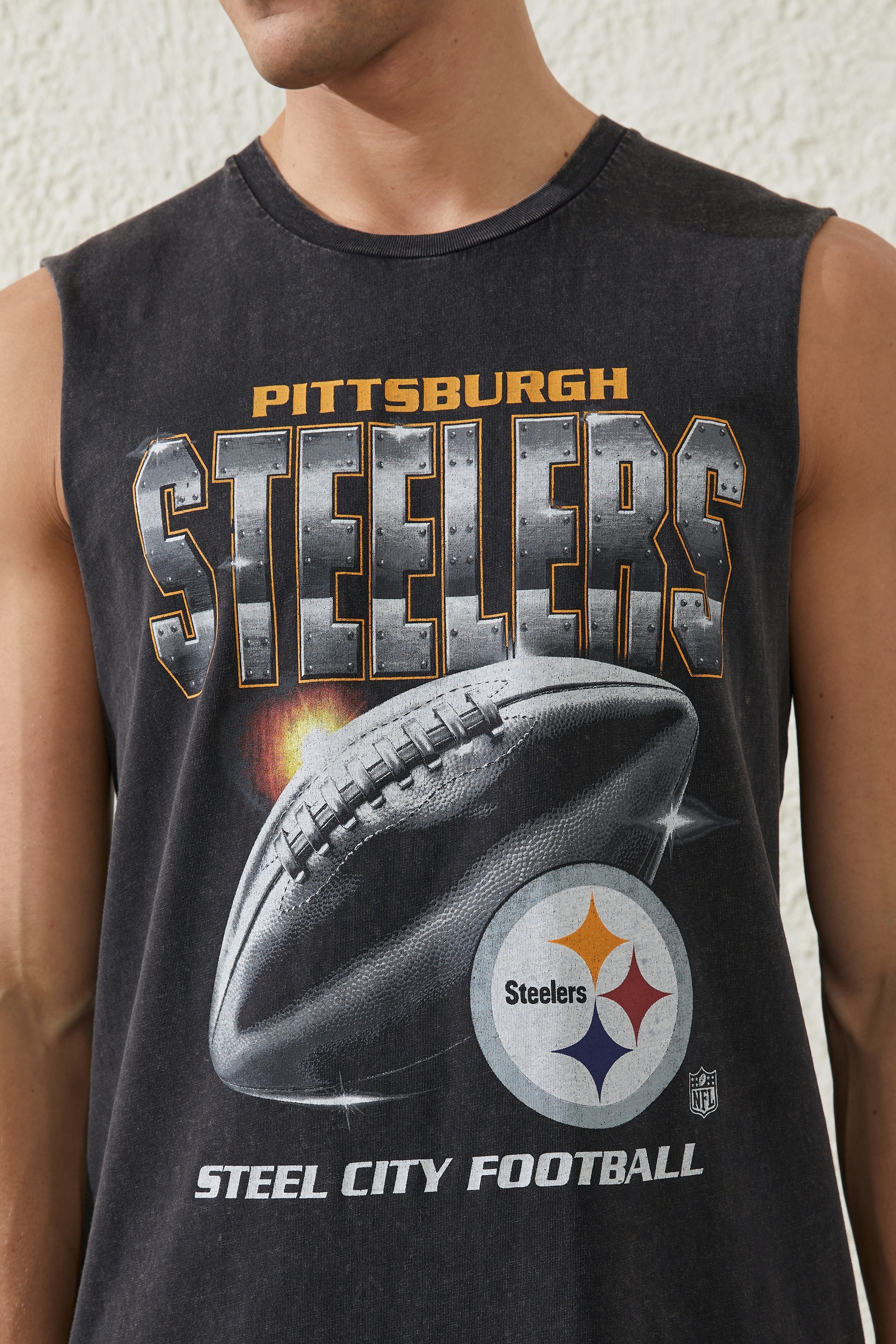 NFL, Tops, Cropped Steelers Nfl Tank Top