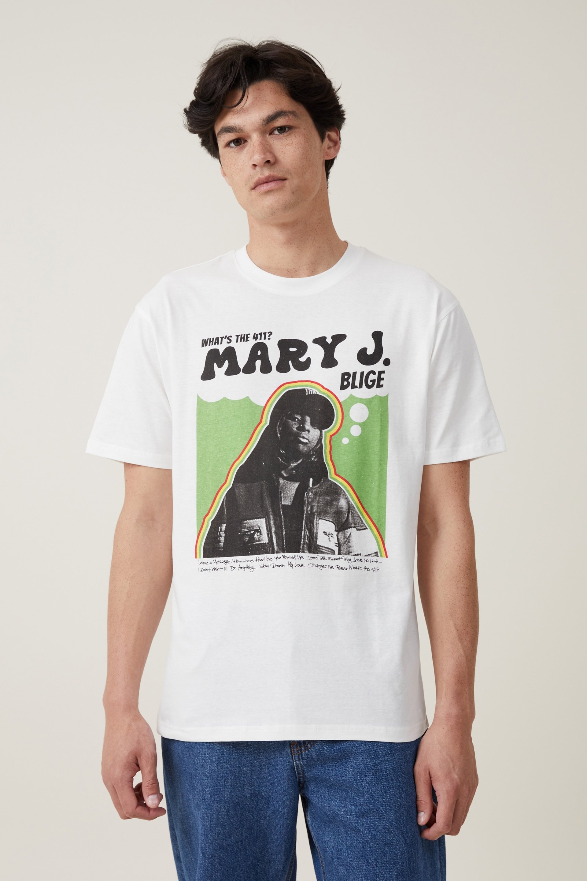 Men's Oversized Mary J Blige License T-shirt