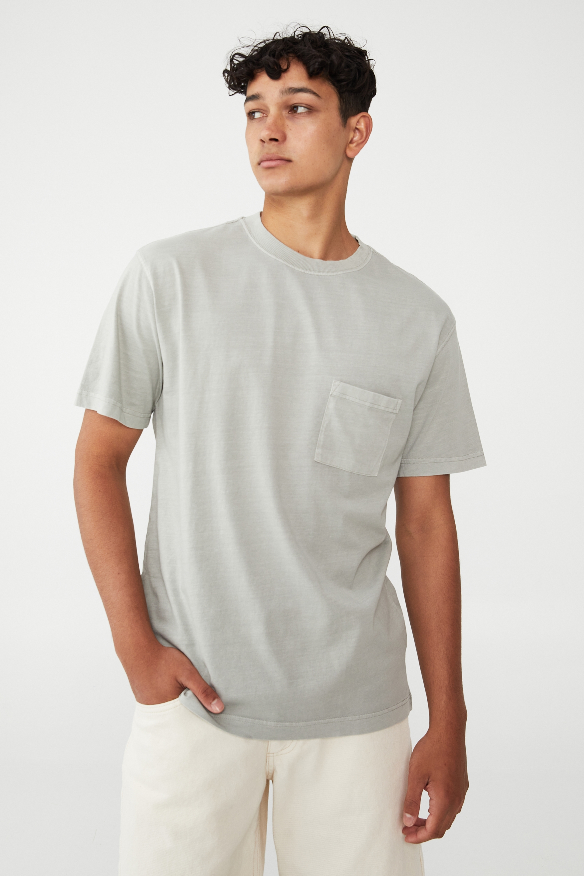 Cotton On Men - Loose Fit T-Shirt - Overcast grey