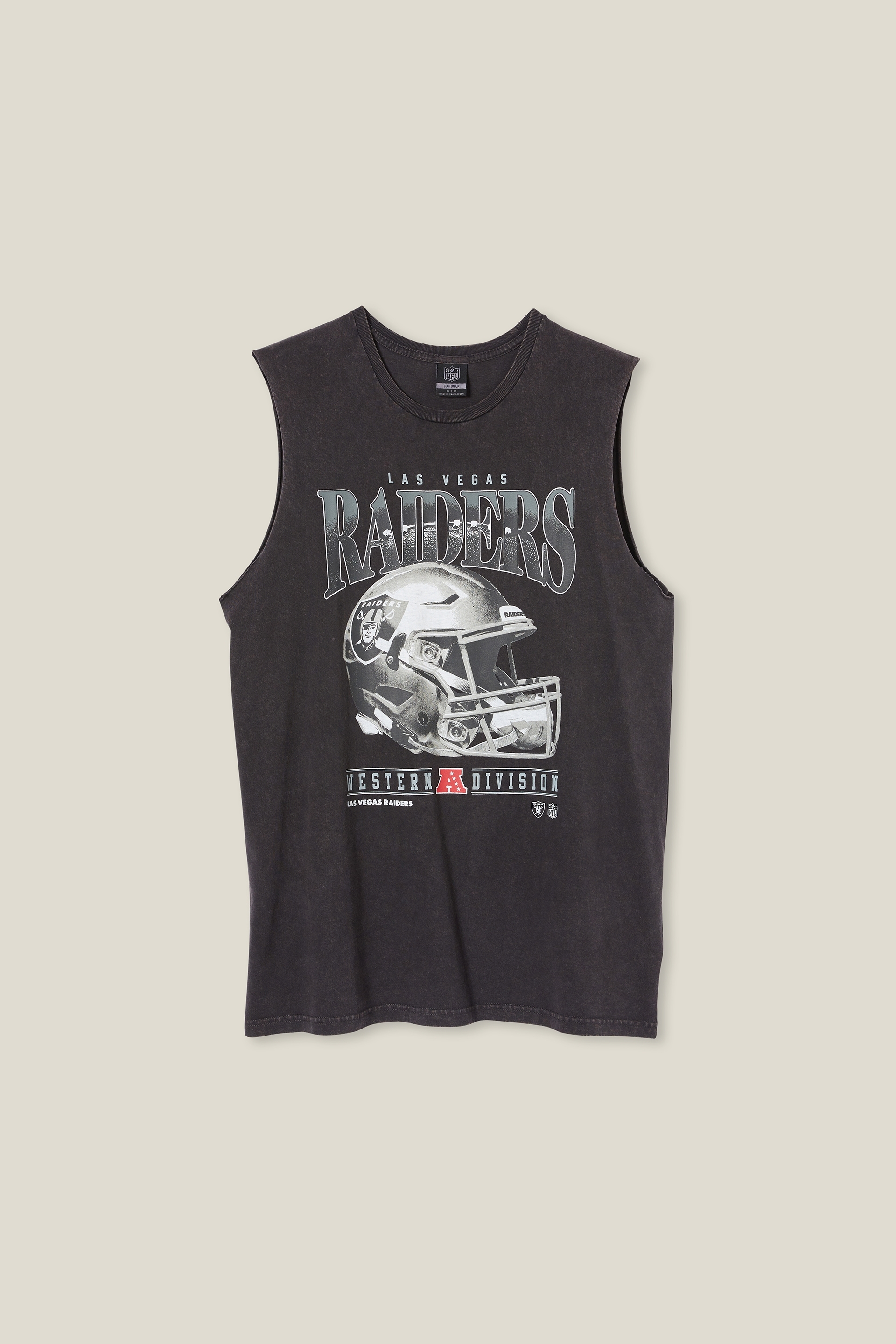 Las Vegas Raiders Men's Sleeveless T-Shirt Black Cotton Tank Top Men's Gym  Vest