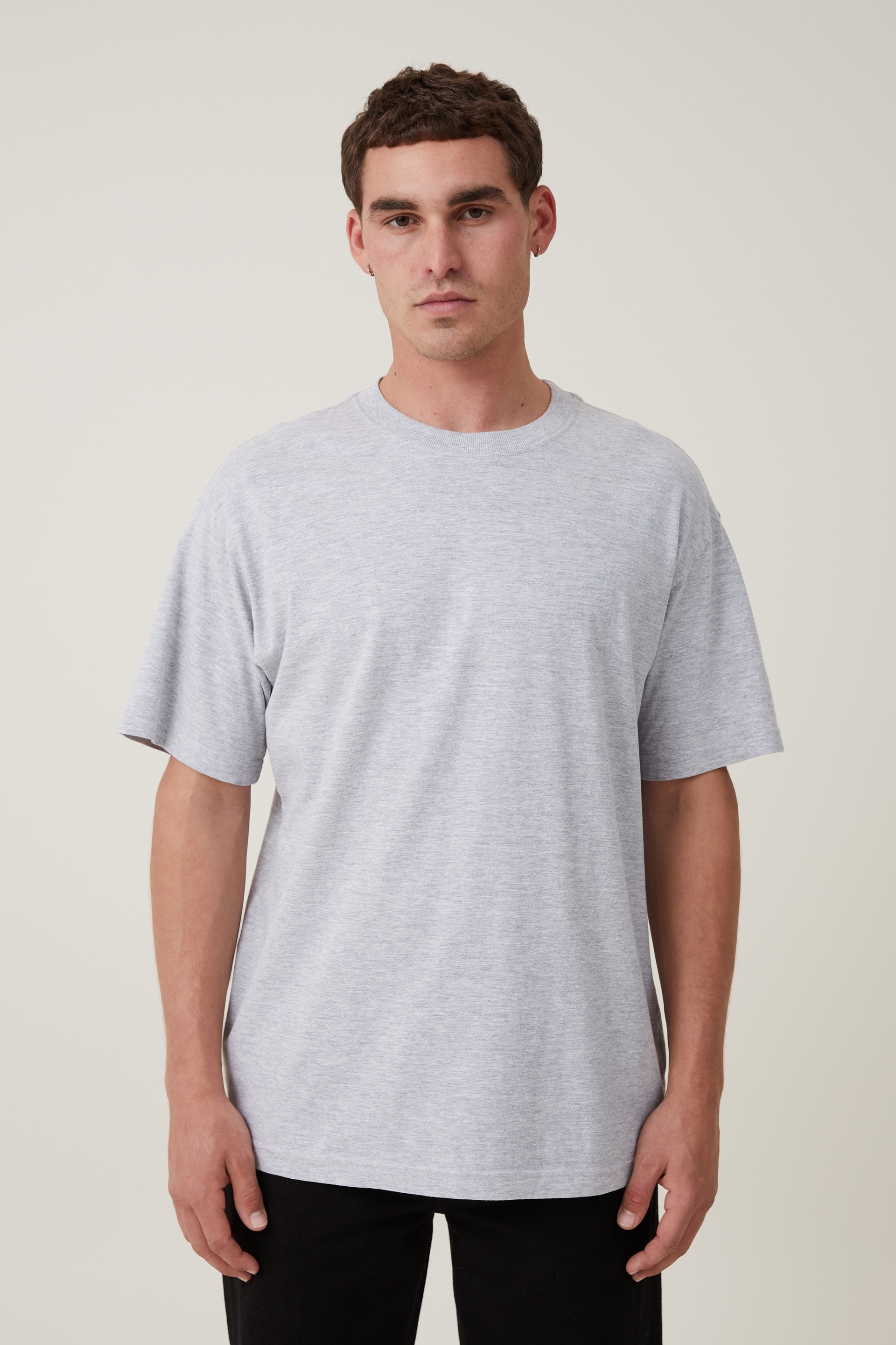Cotton On Men - Organic Loose Fit T-Shirt - Light grey marle
