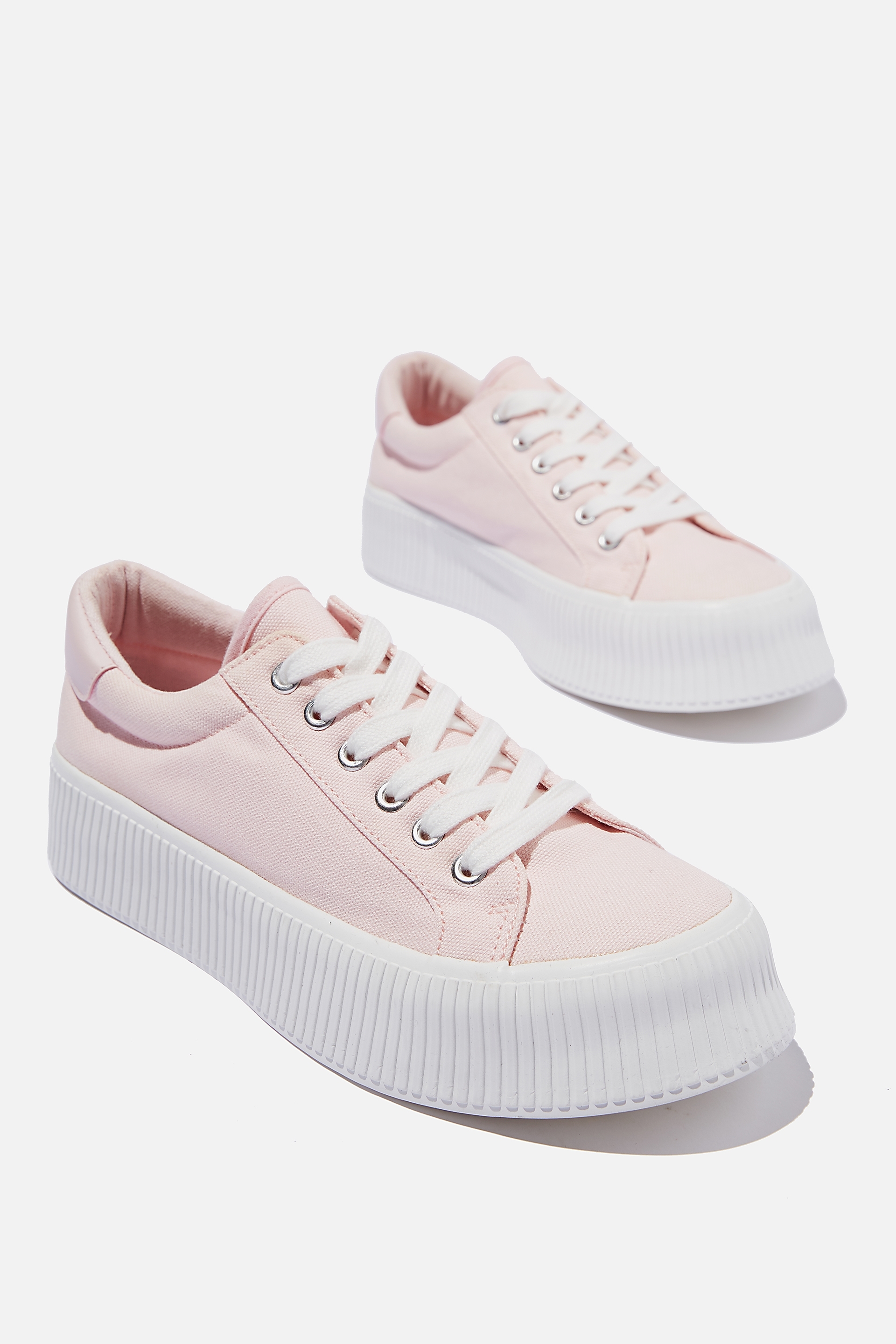 Rubi - Whitney Rib Platform Sneaker - Pale pink