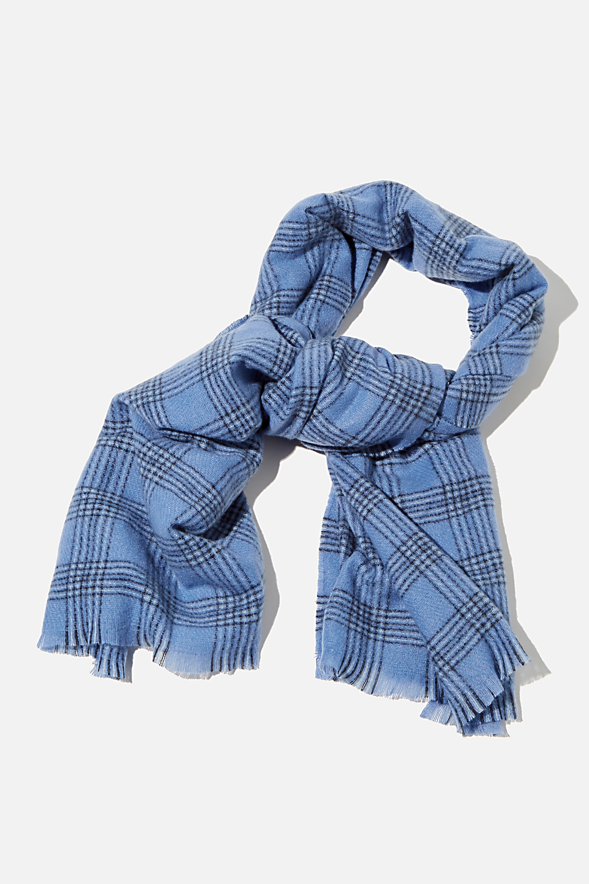 Rubi - Millie Mid Weight Scarf - Air blue charlotte check