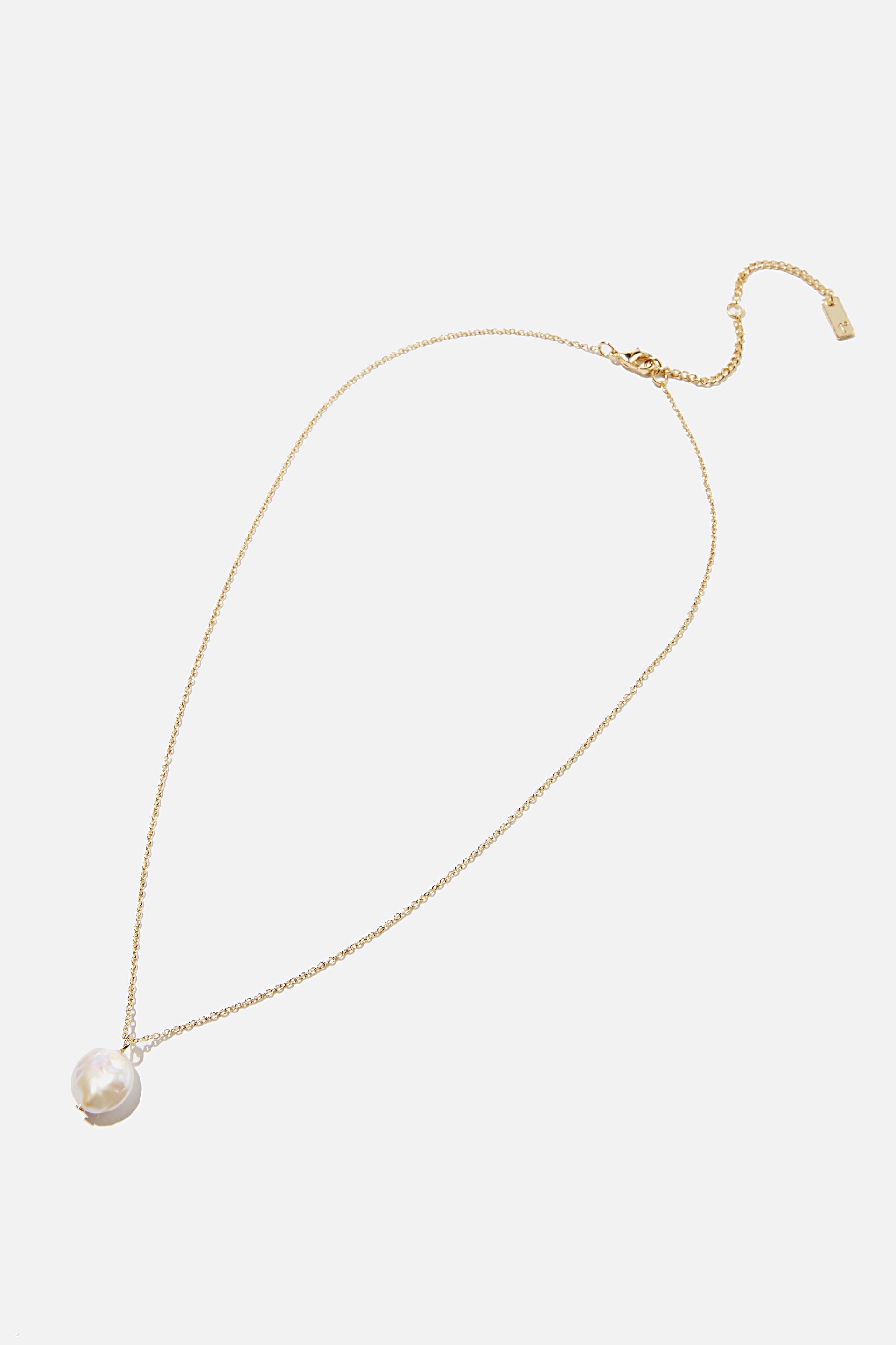 Rubi - Premium Pendant Necklace - Gold plated freshwater pearl