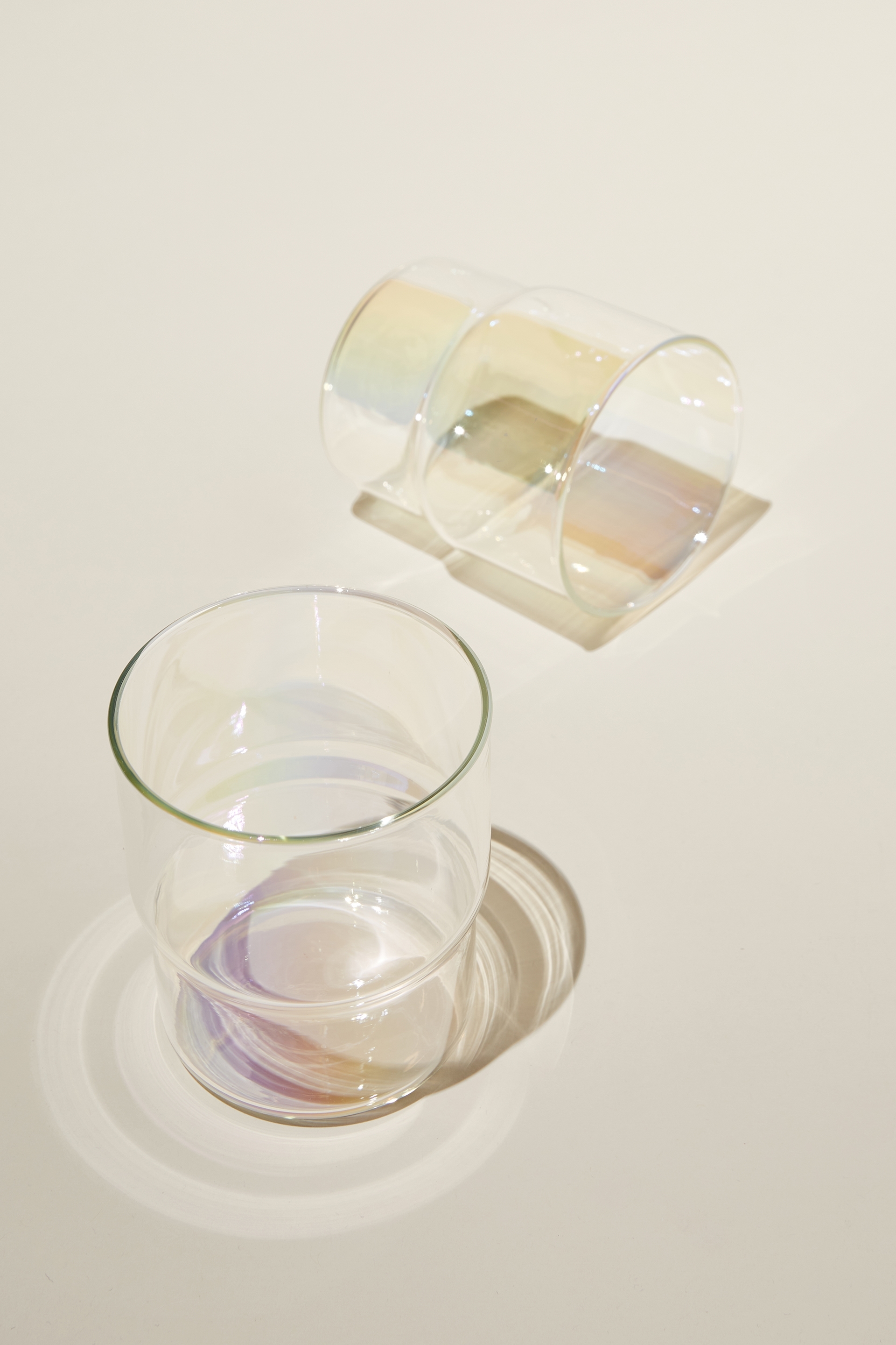 Rubi - Glass Tumbler 2Pk - Iridescent