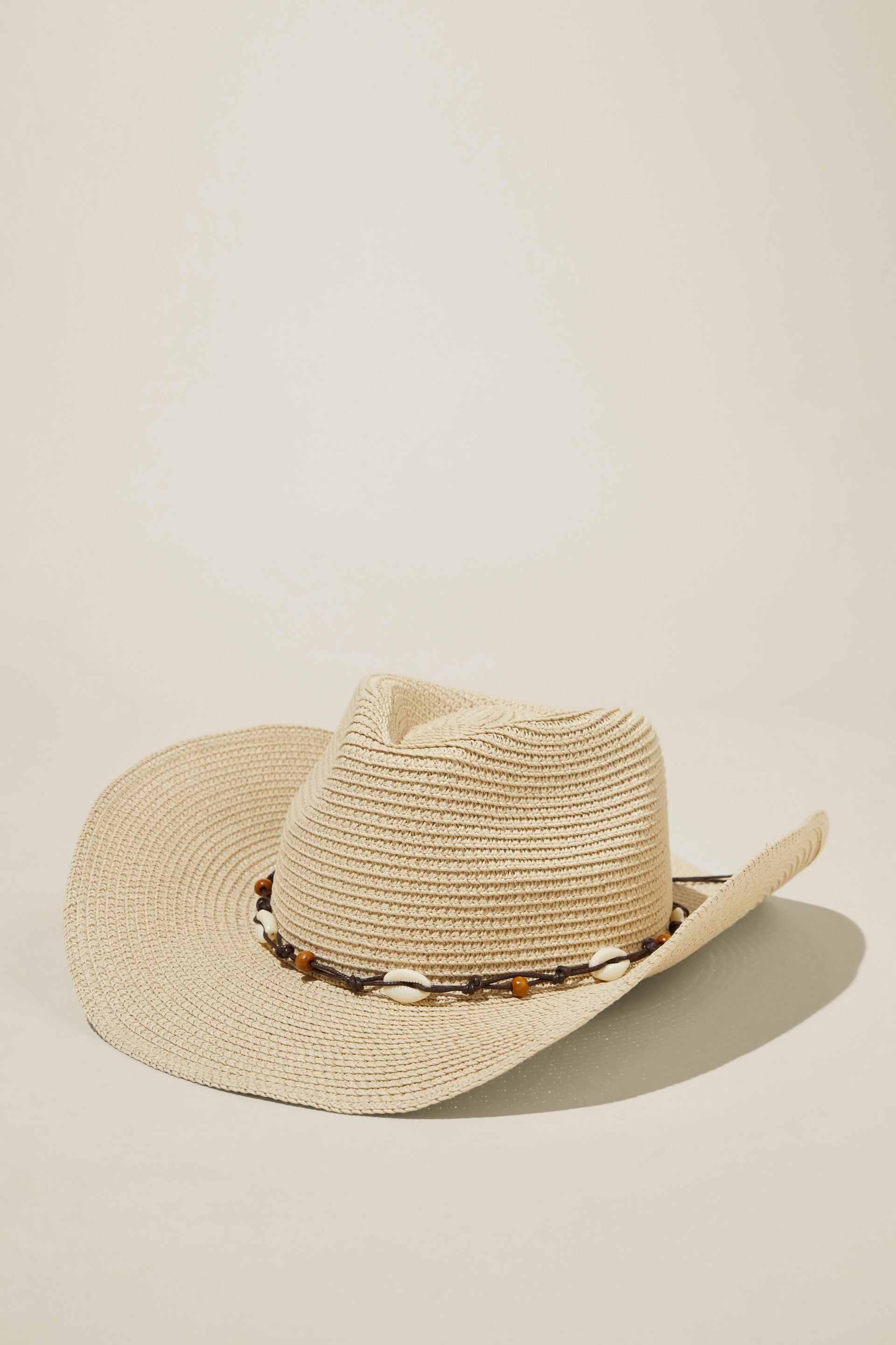 Rubi - Marley Cowboy Hat - Natural/shells