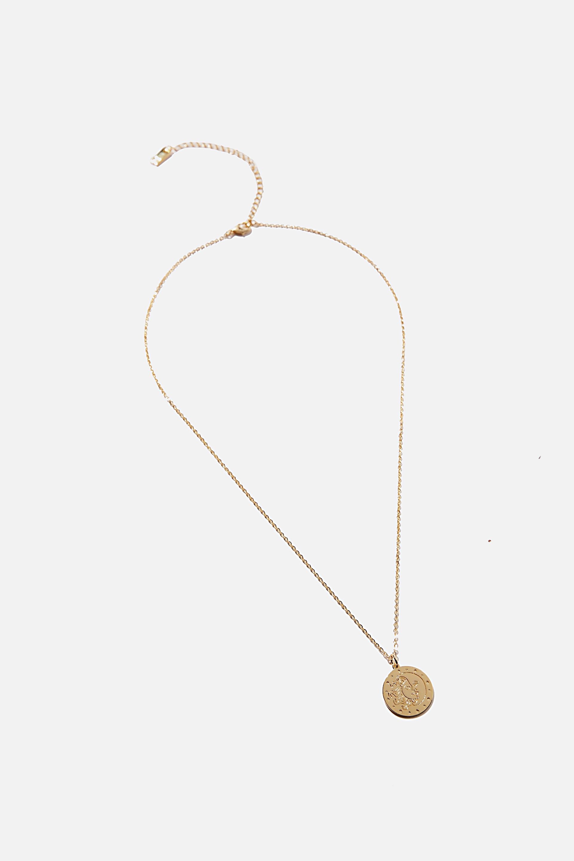 Rubi - Premium Pendant Necklace - Gold plated sun & moon face