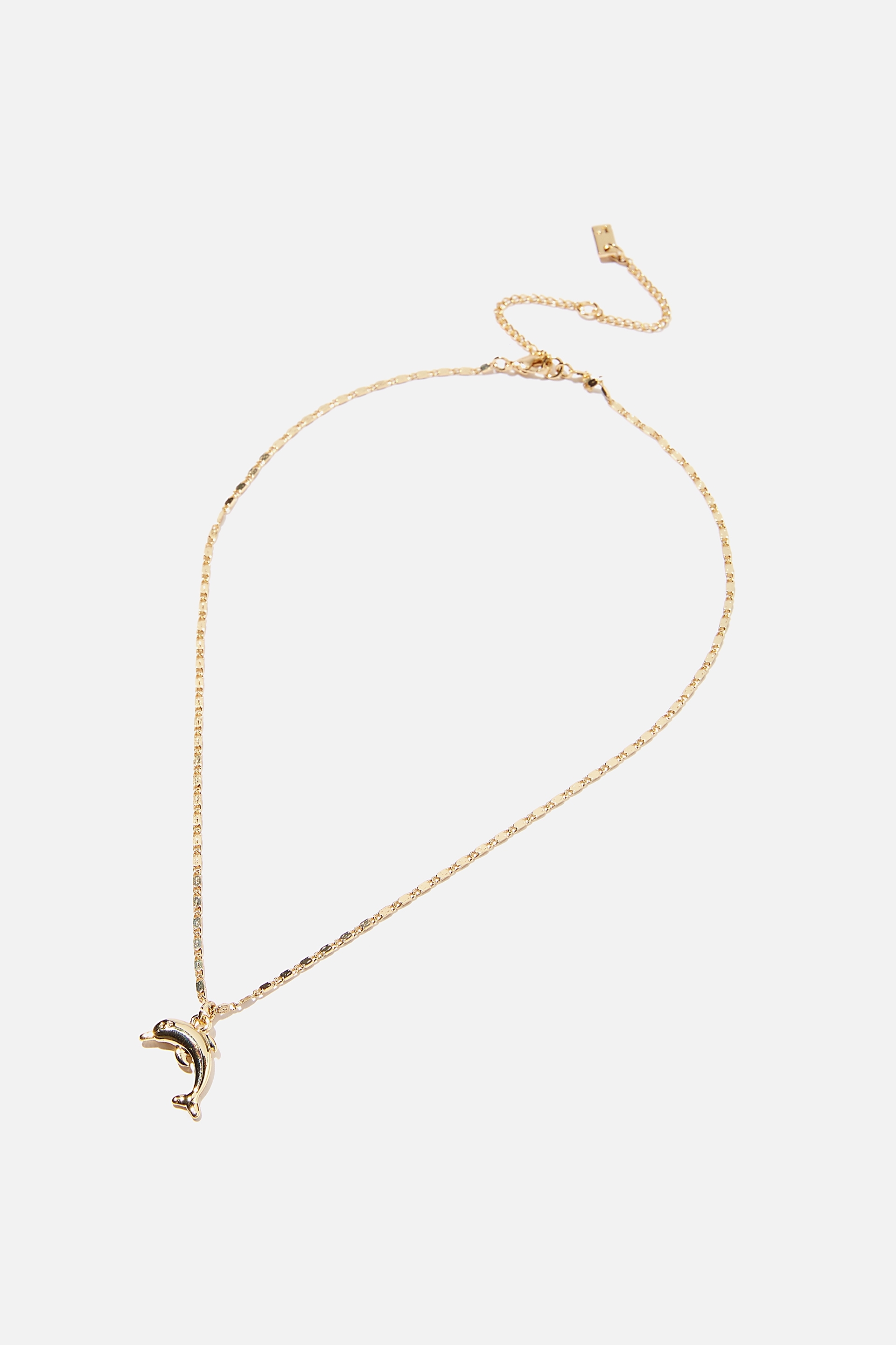 Rubi - Premium Pendant Necklace - Gold plated dolphin