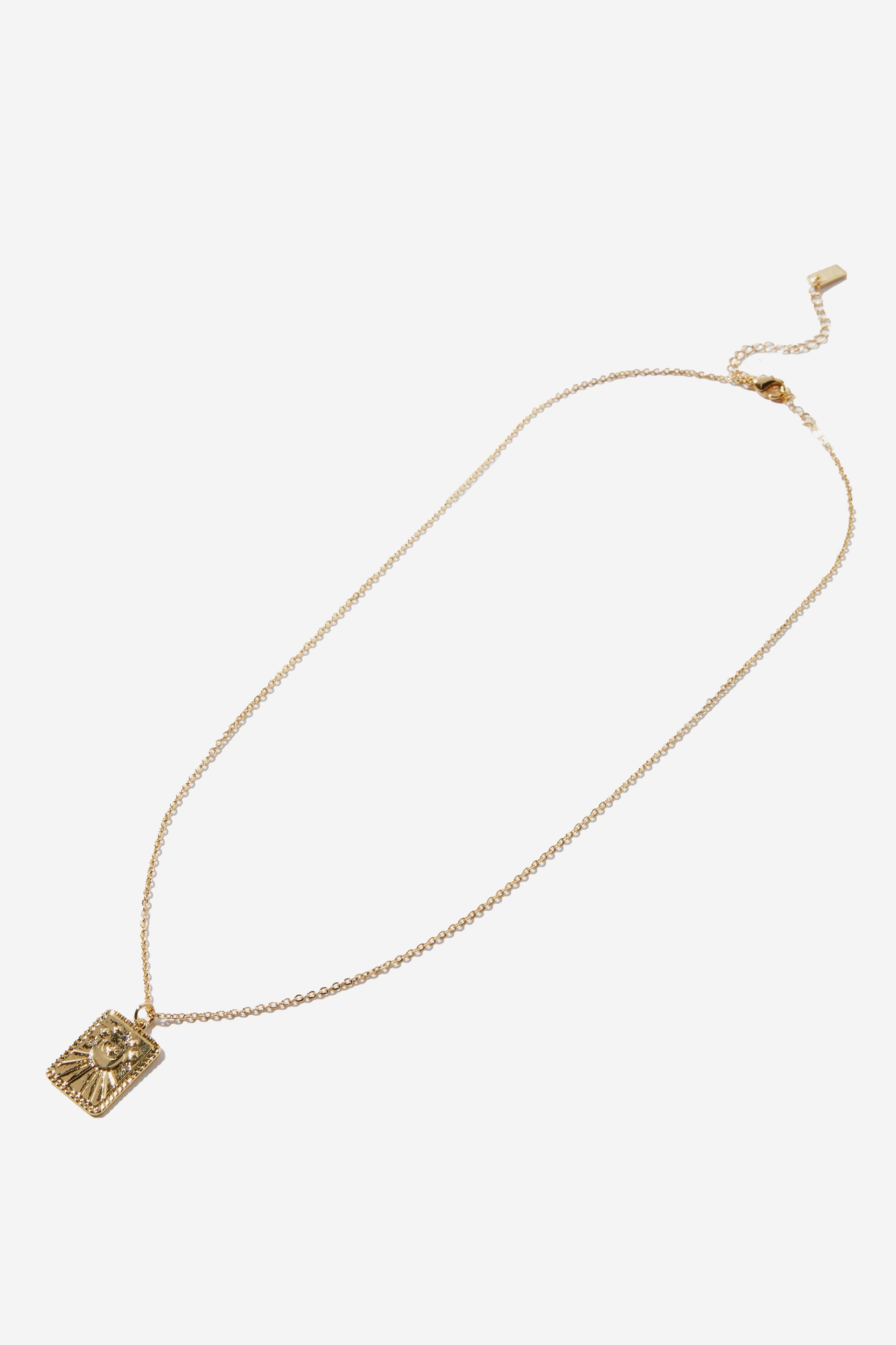 Rubi - Premium Pendant Necklace - Gold plated mystical moon