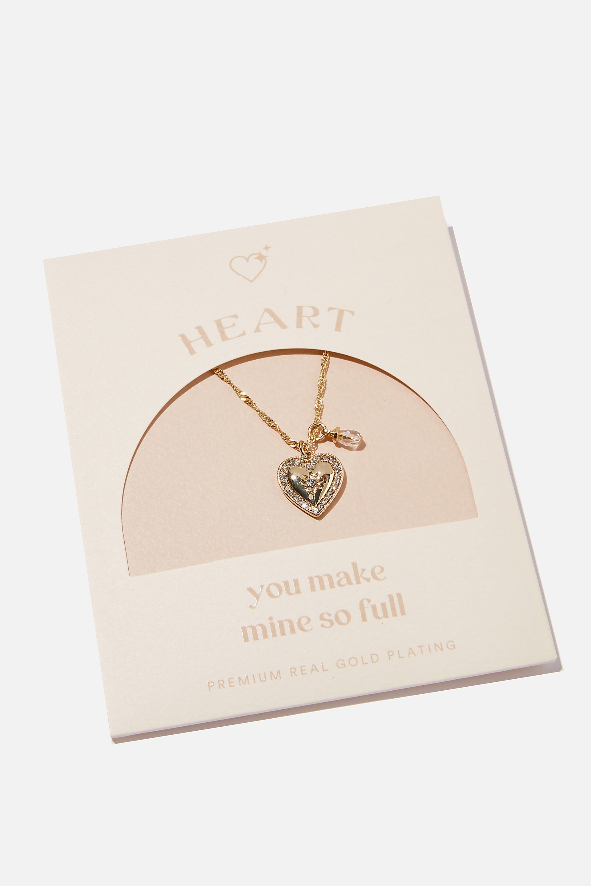 Rubi - Premium Treasures Necklace - Gold plated love heart