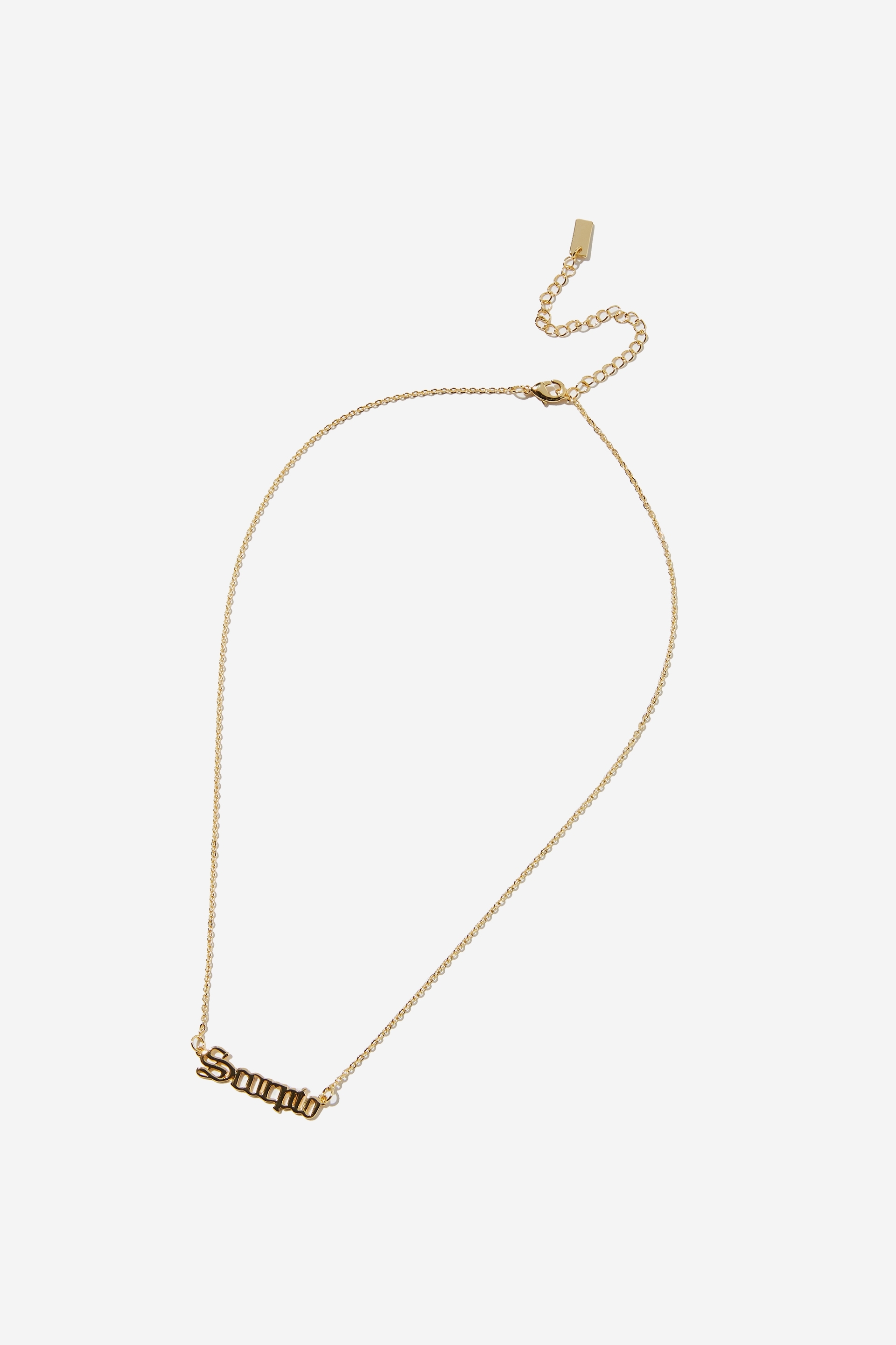 Rubi - Premium Pendant Necklace - Gold plated scorpio