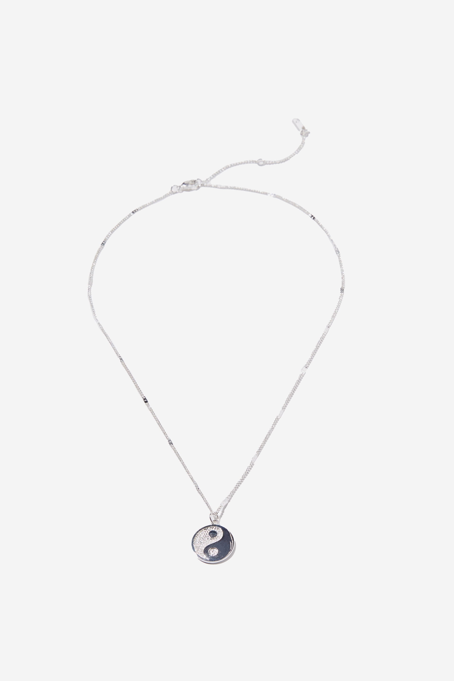 Rubi - Premium Pendant Necklace - Sterling silver plated yin & yang